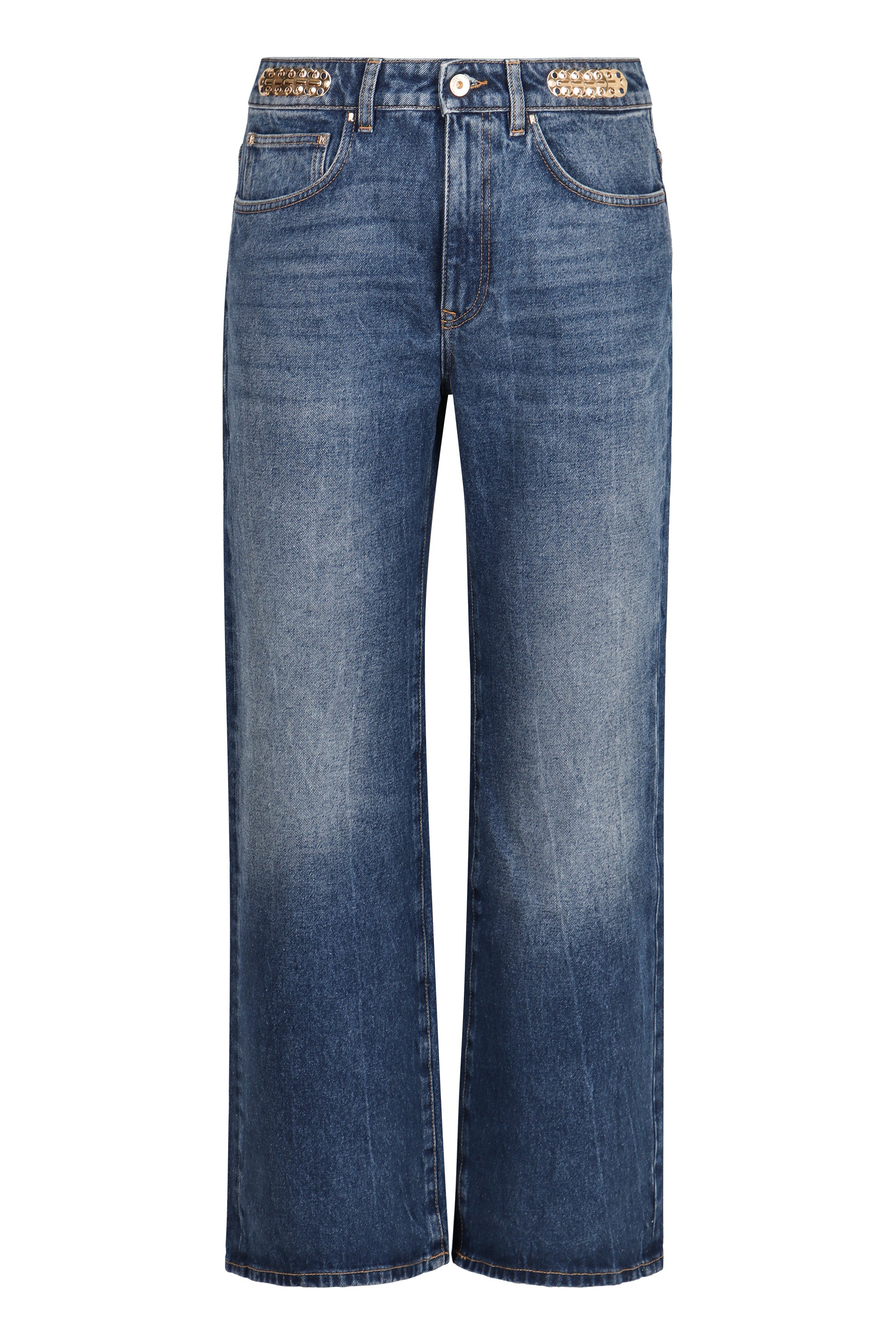 High-rise boyfriend jeans