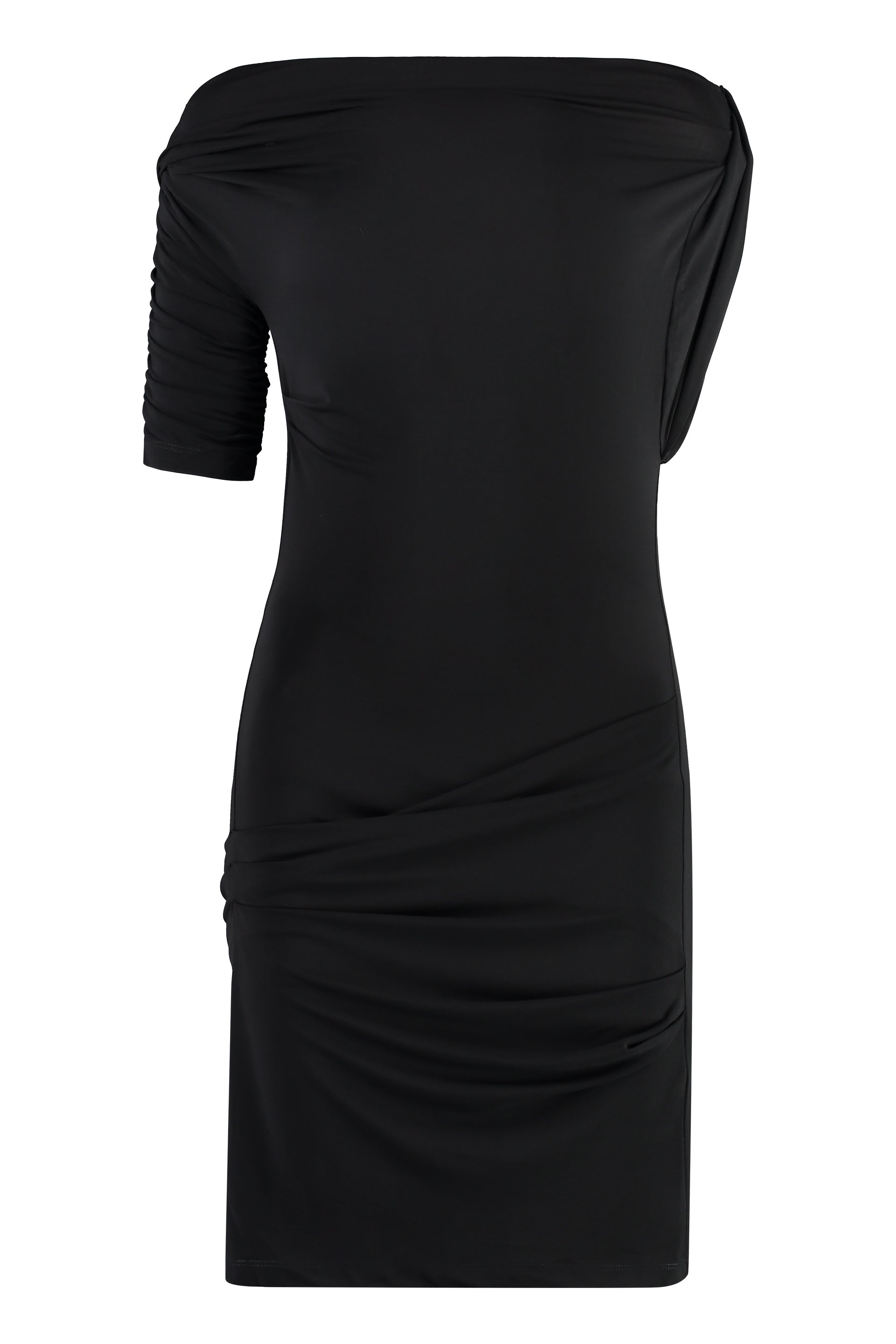 Drapeado stretch viscose dress