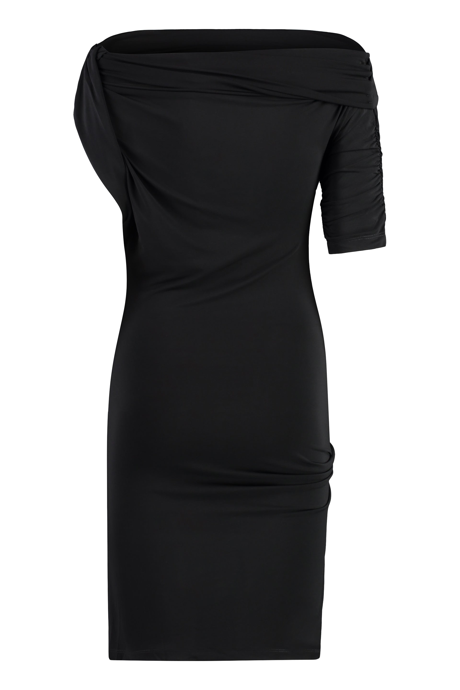 Drapeado stretch viscose dress