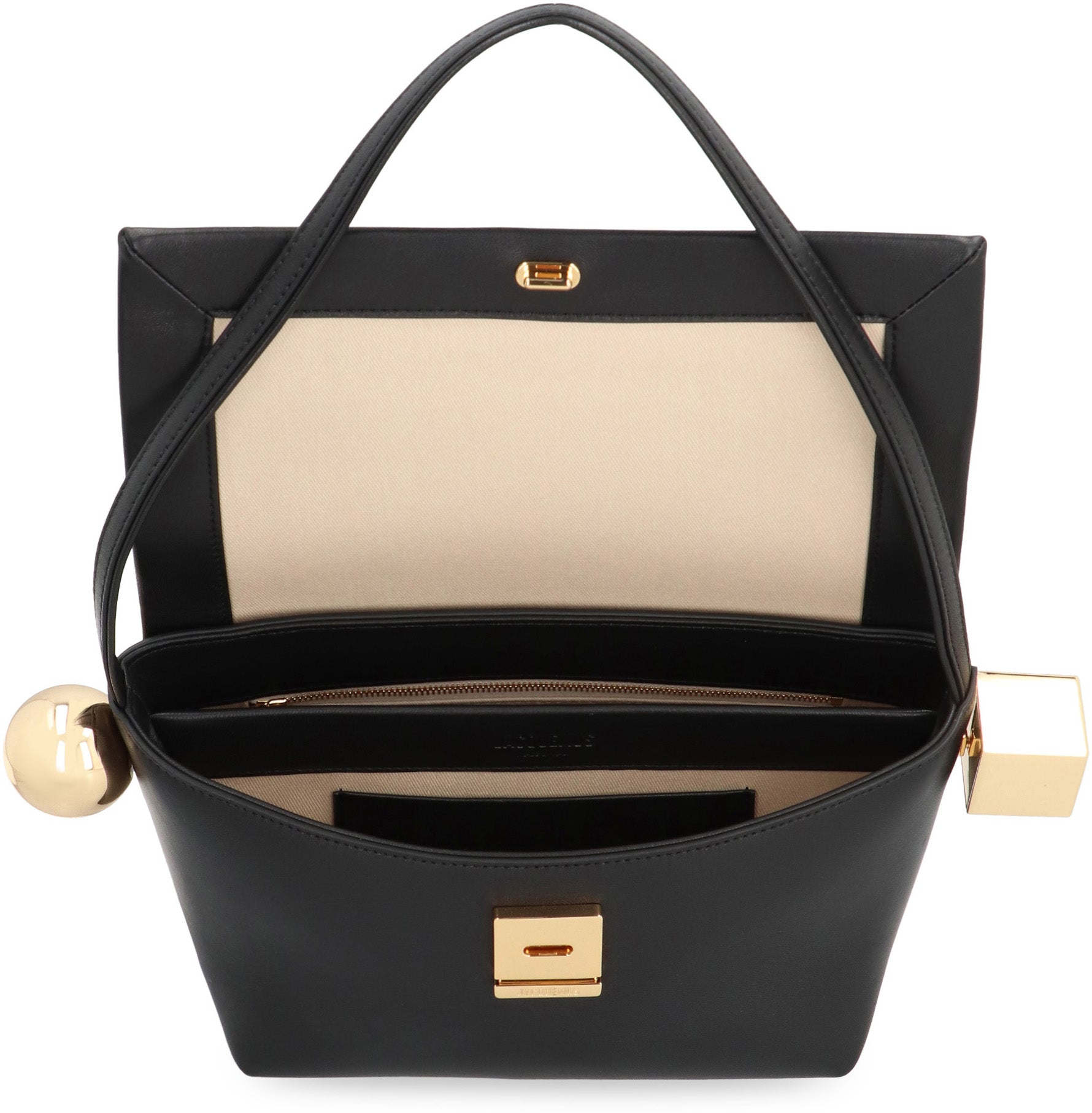 Le Rond Carré leather shoulder bag