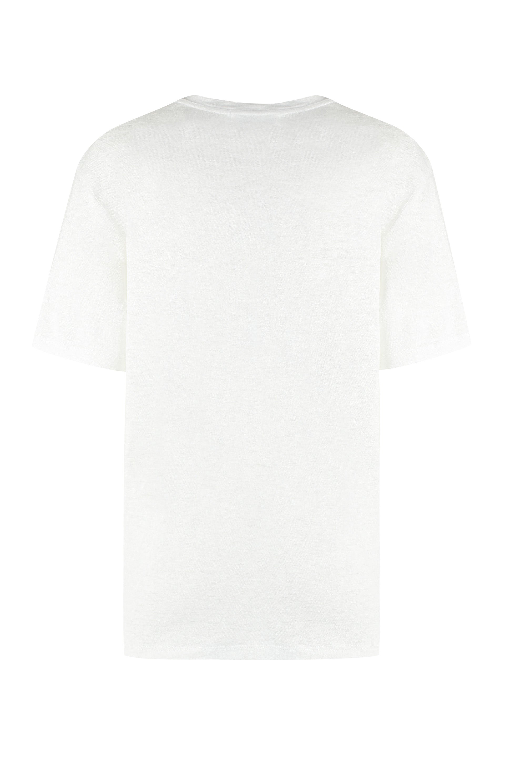 Zewel Logo print linen t-shirt