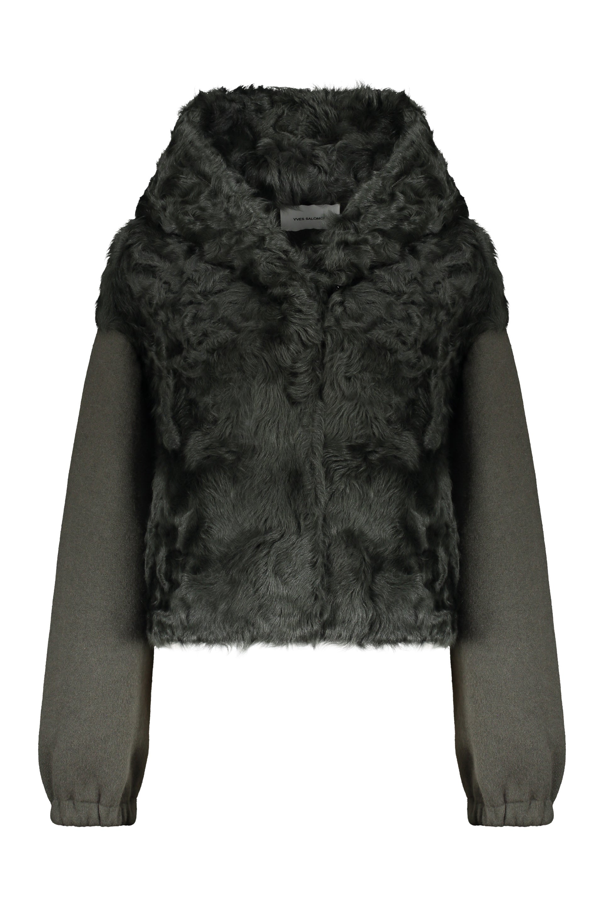 Modern jacket with fur and hood