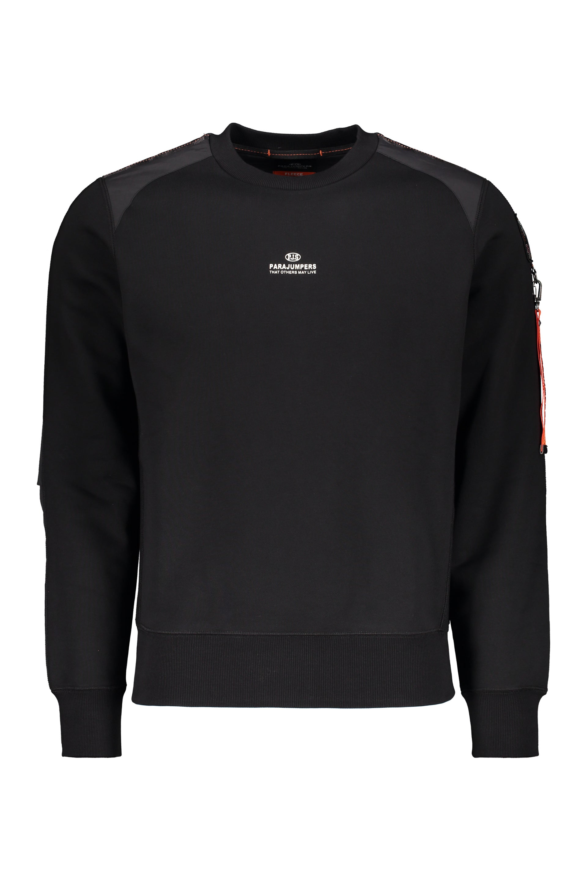 Simple and elegant black sweatshirt, long sleeves