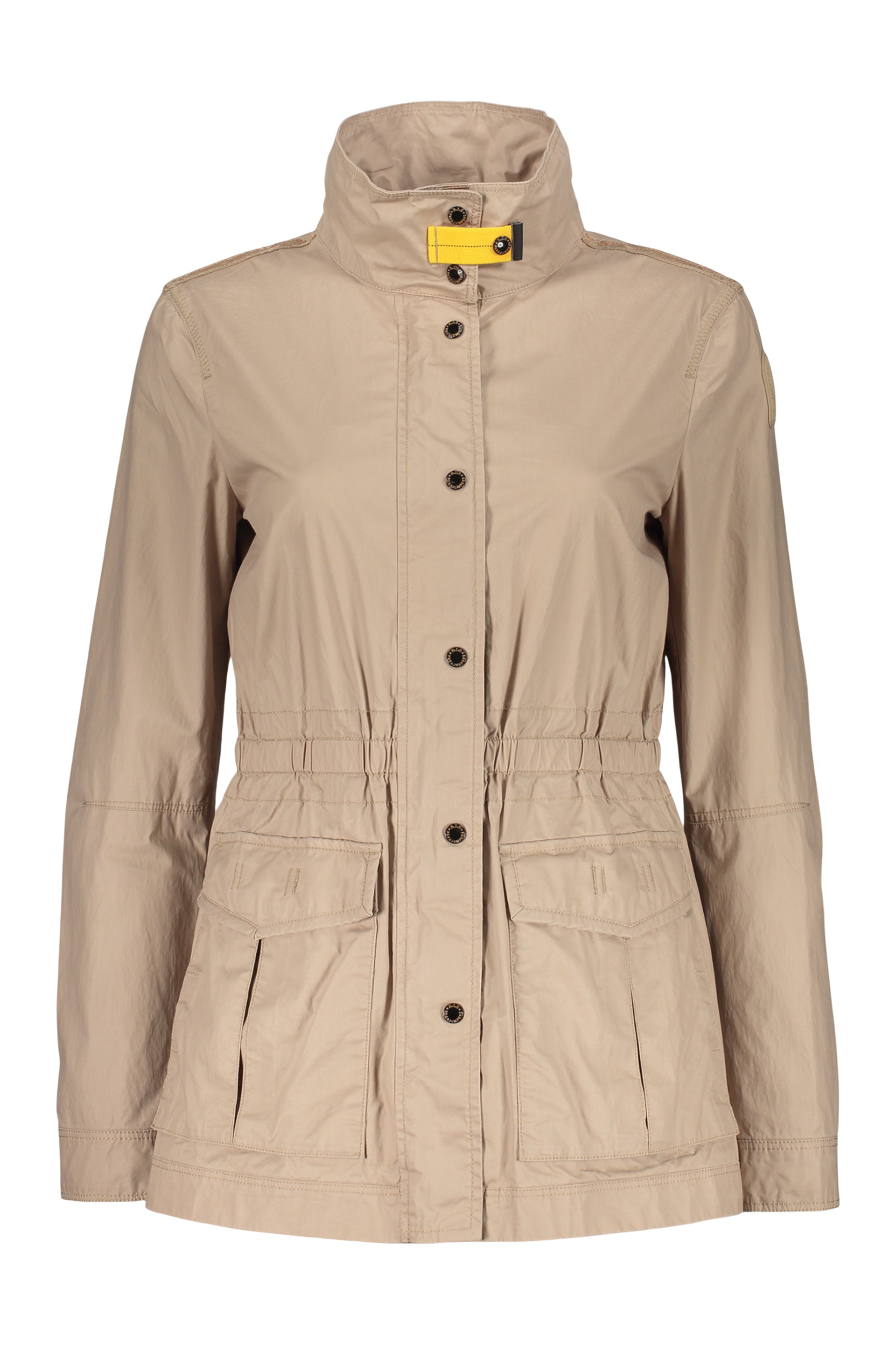Lightweight beige jacket, modern and practical style.