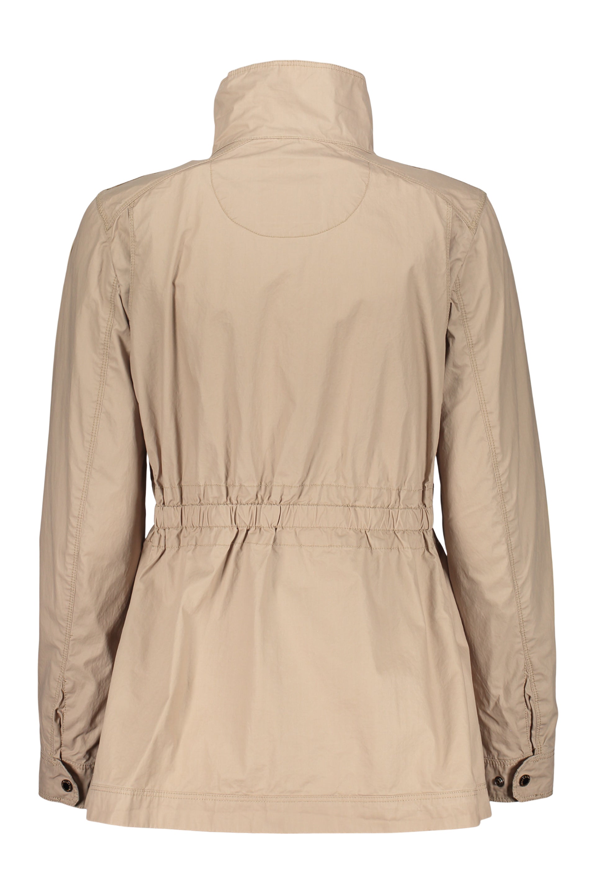 Lightweight beige jacket, modern and practical style.