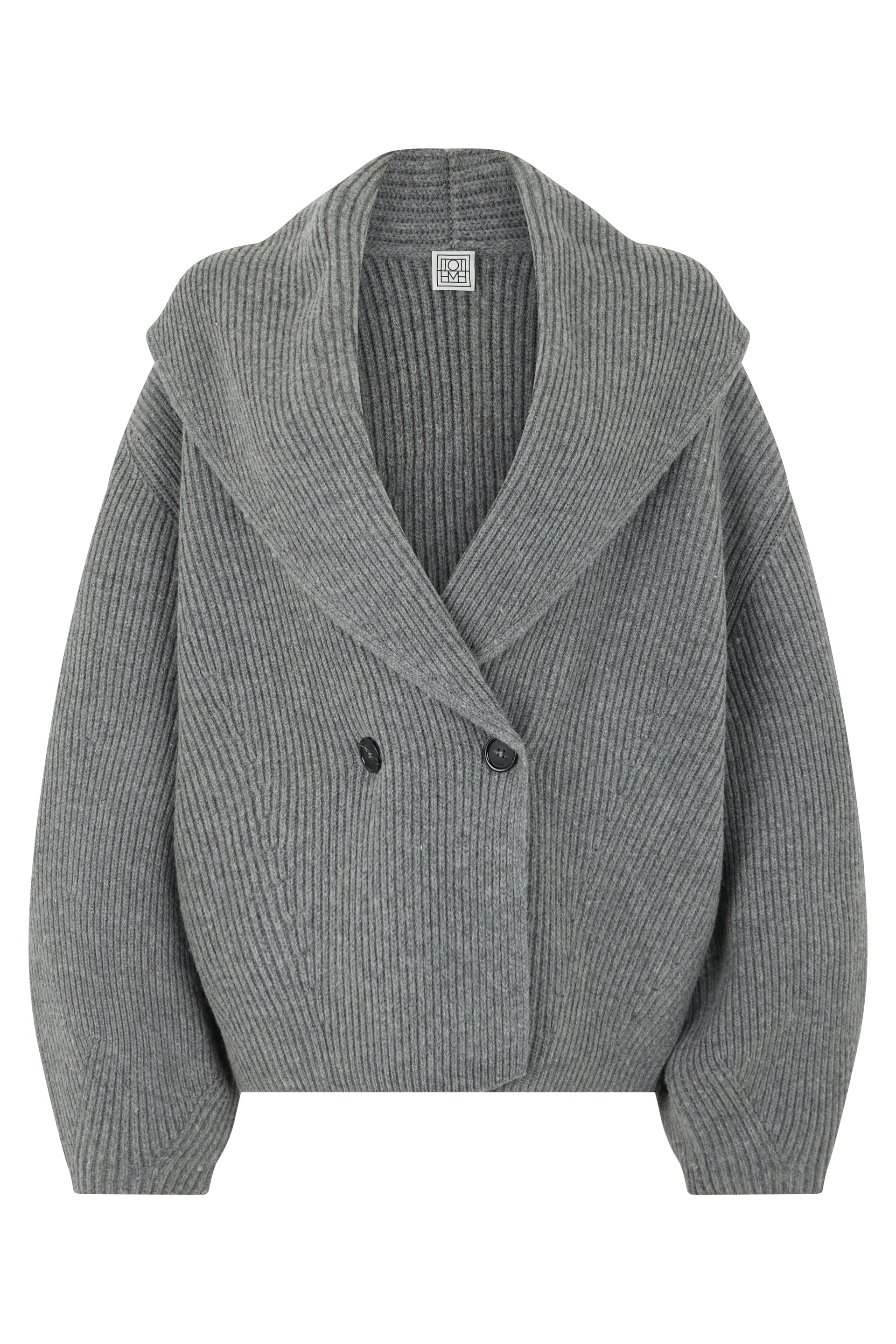 Double Breasted Cardigan in Wool Blend