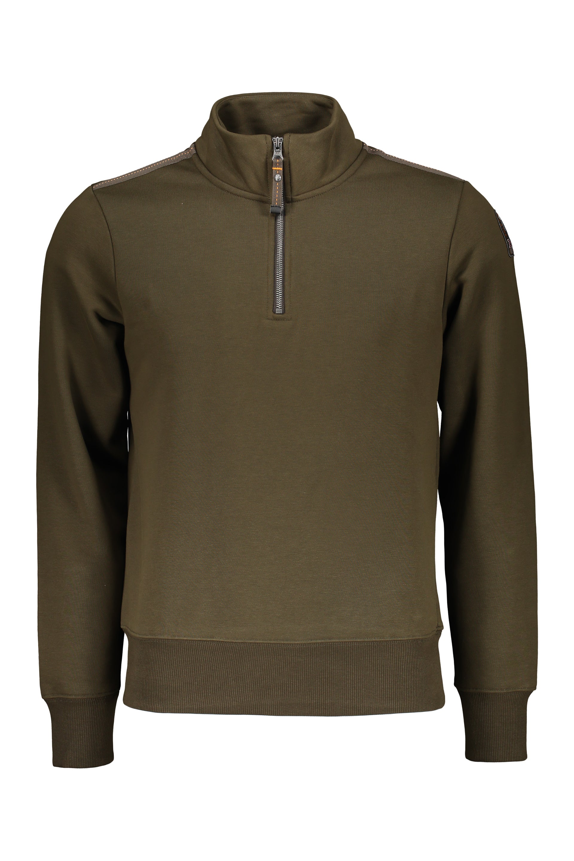 Olive green sweatshirt with zip, guaranteed comfort