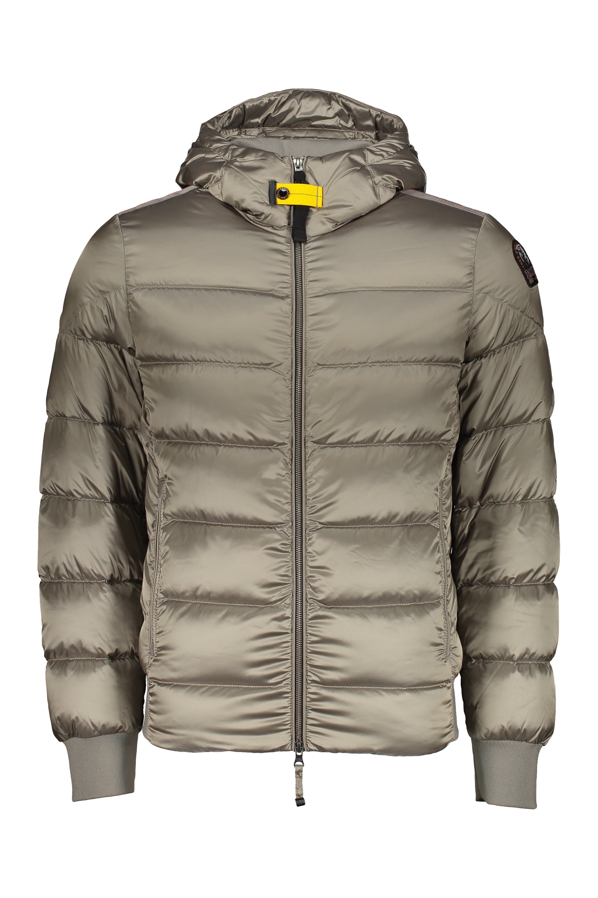 Down jacket with hood