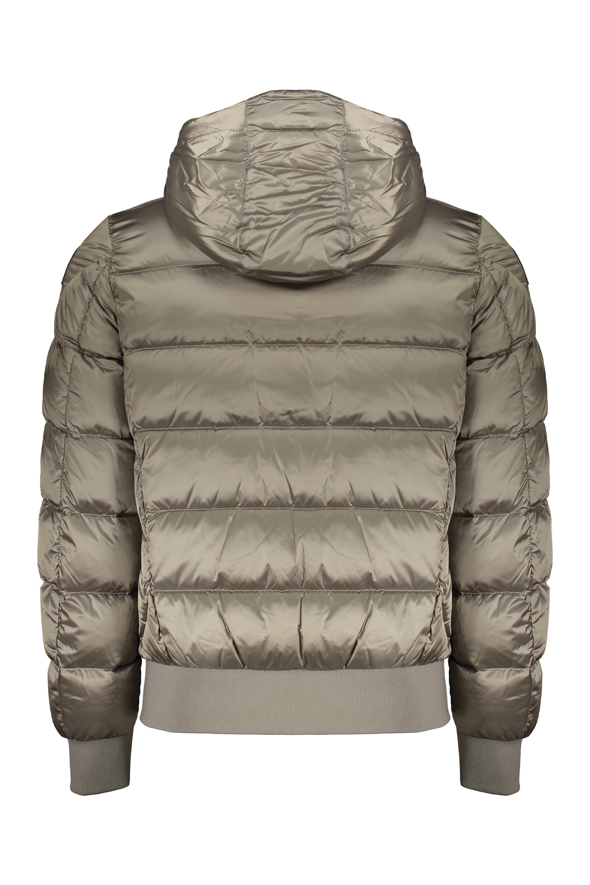 Down jacket with hood