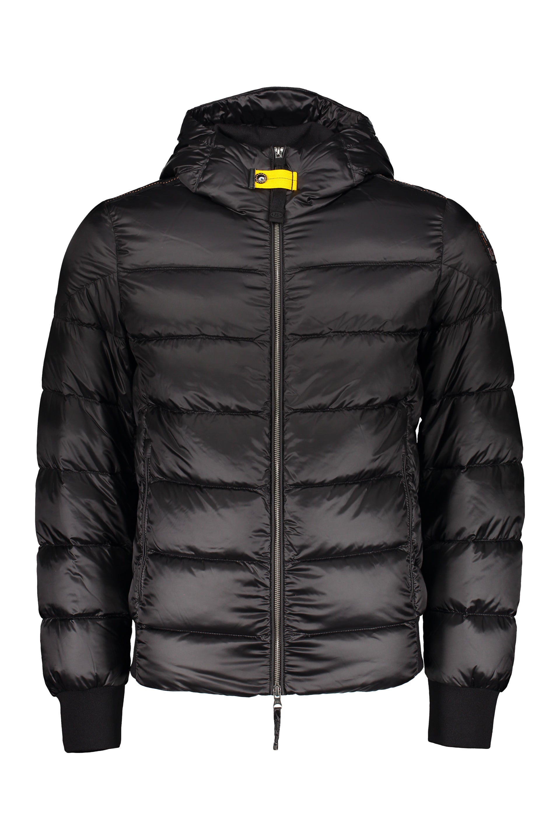 Down jacket with hood