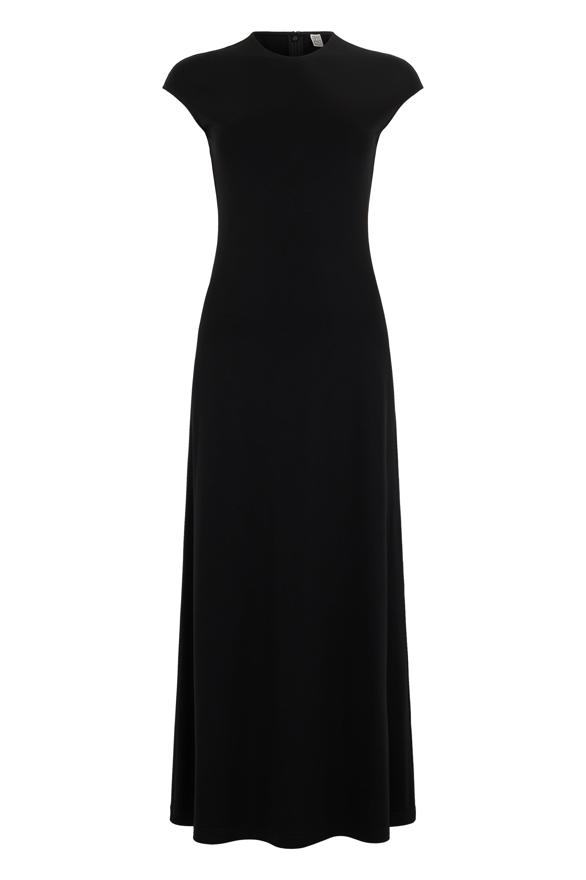 Long dress with short sleeves