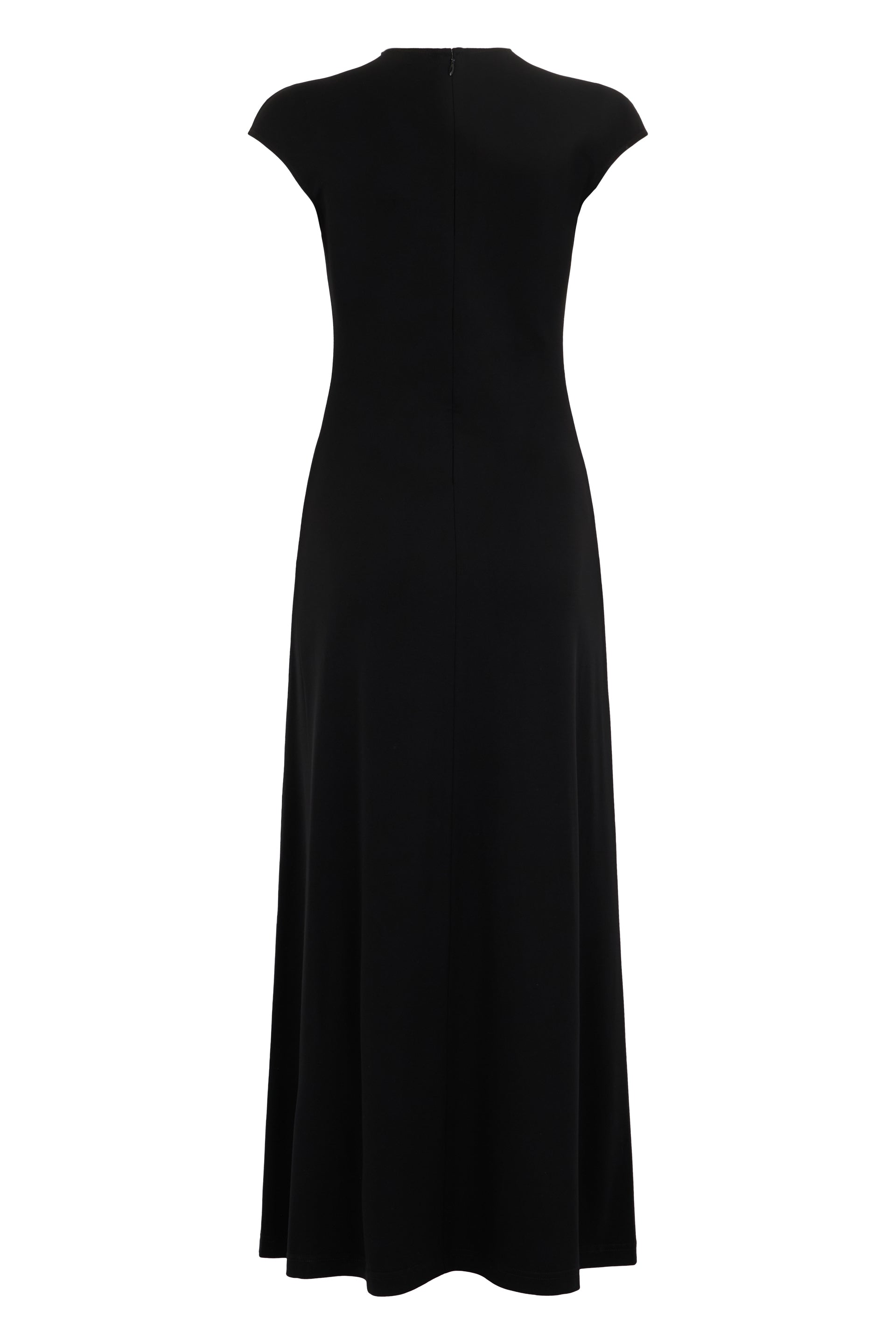 Long dress with short sleeves