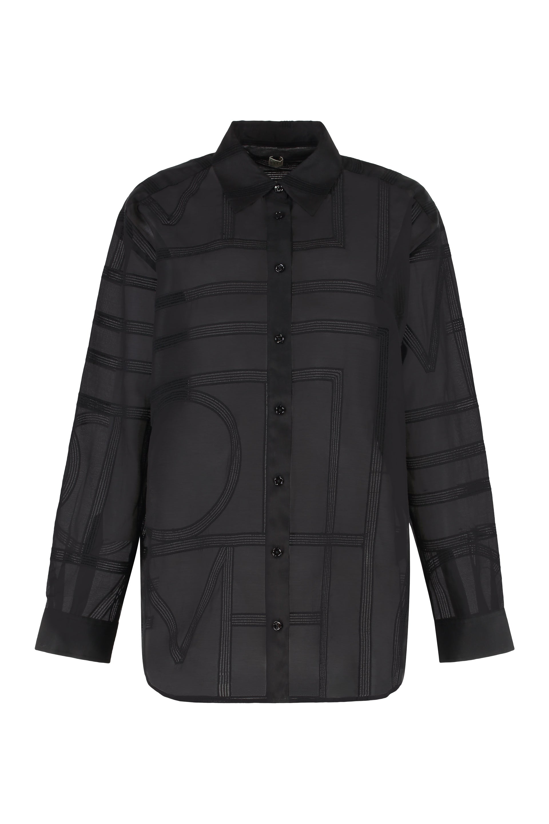 Silk-cotton blend shirt
