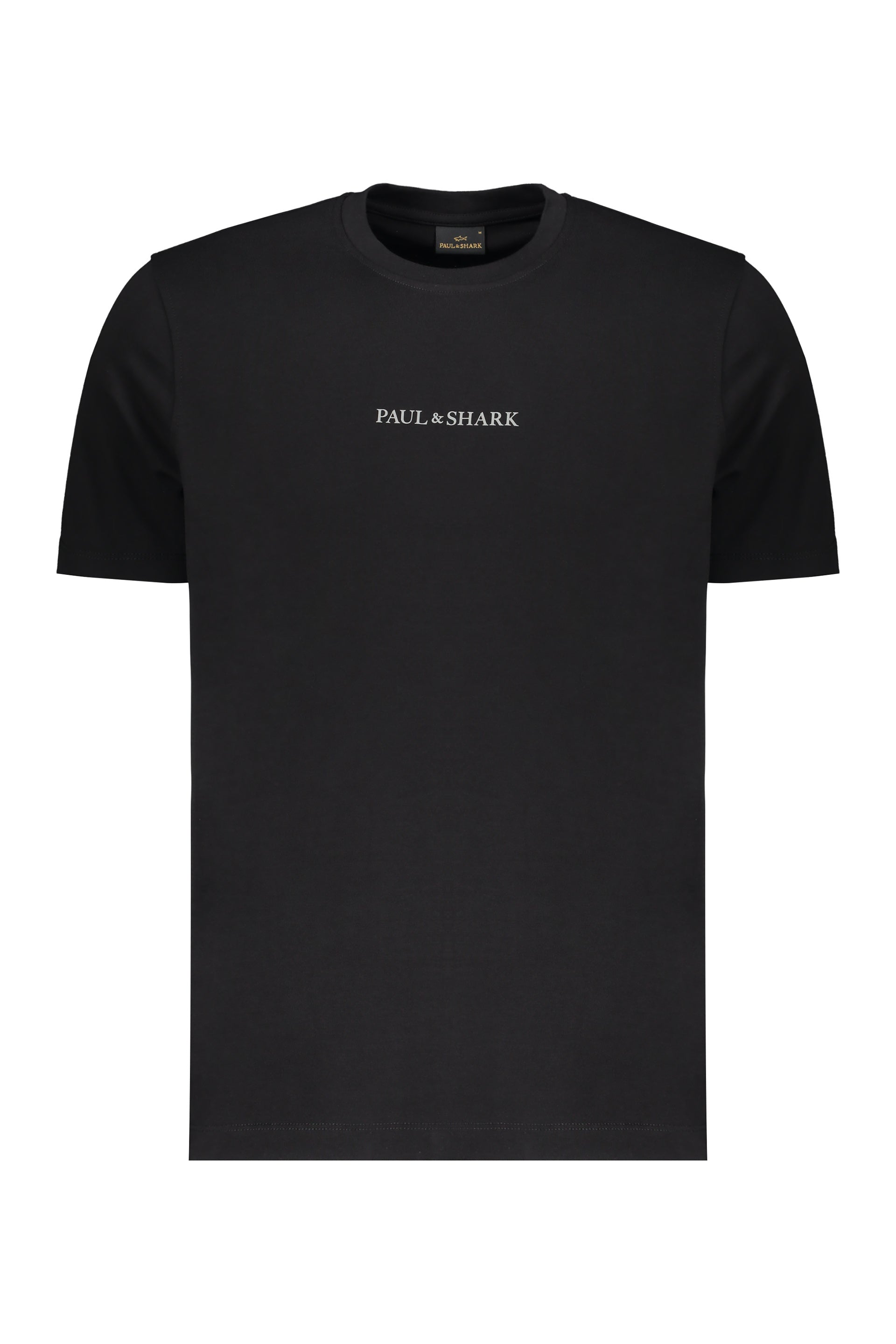 Black t-shirt for men in cotton