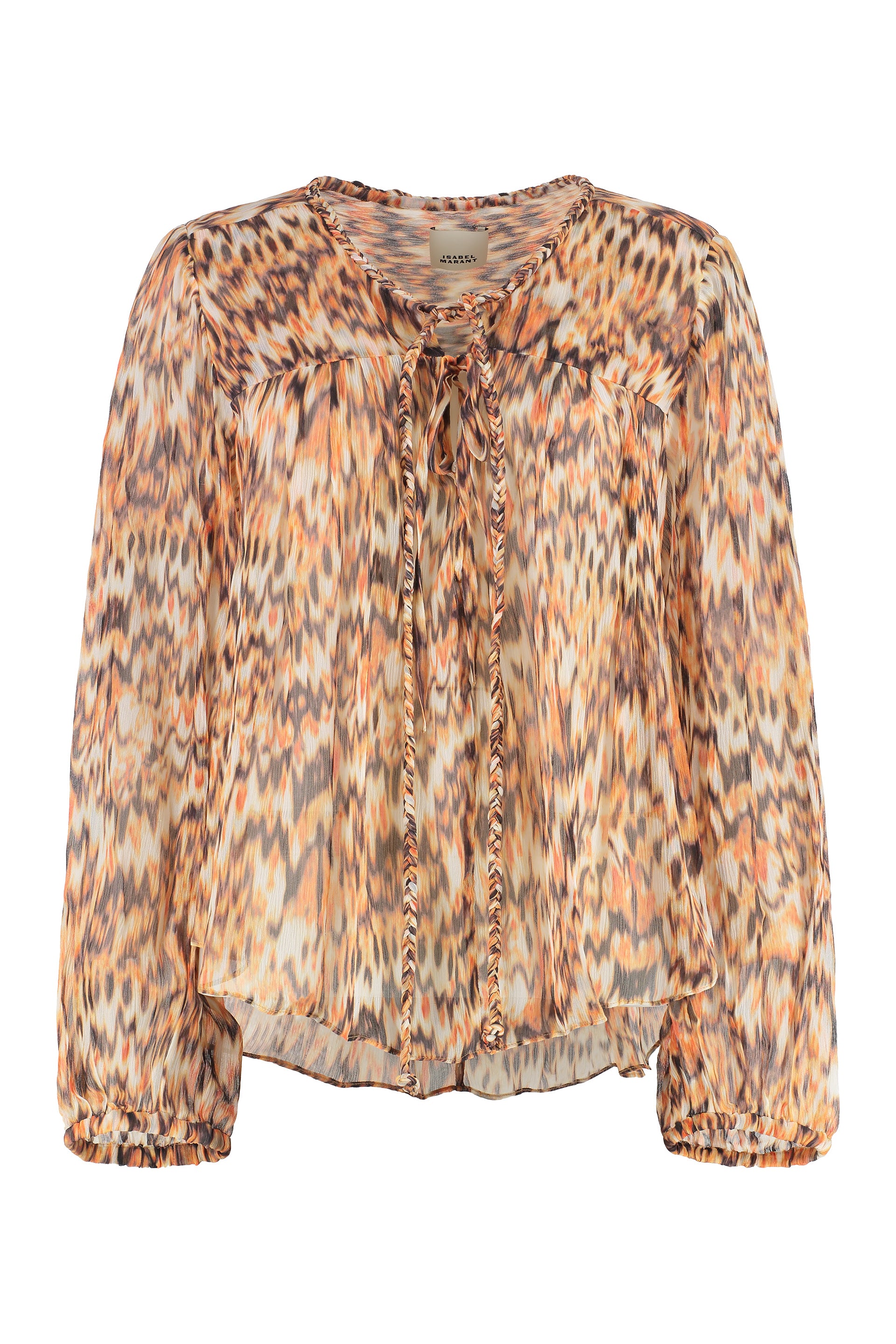 Ametissa printed silk blouse