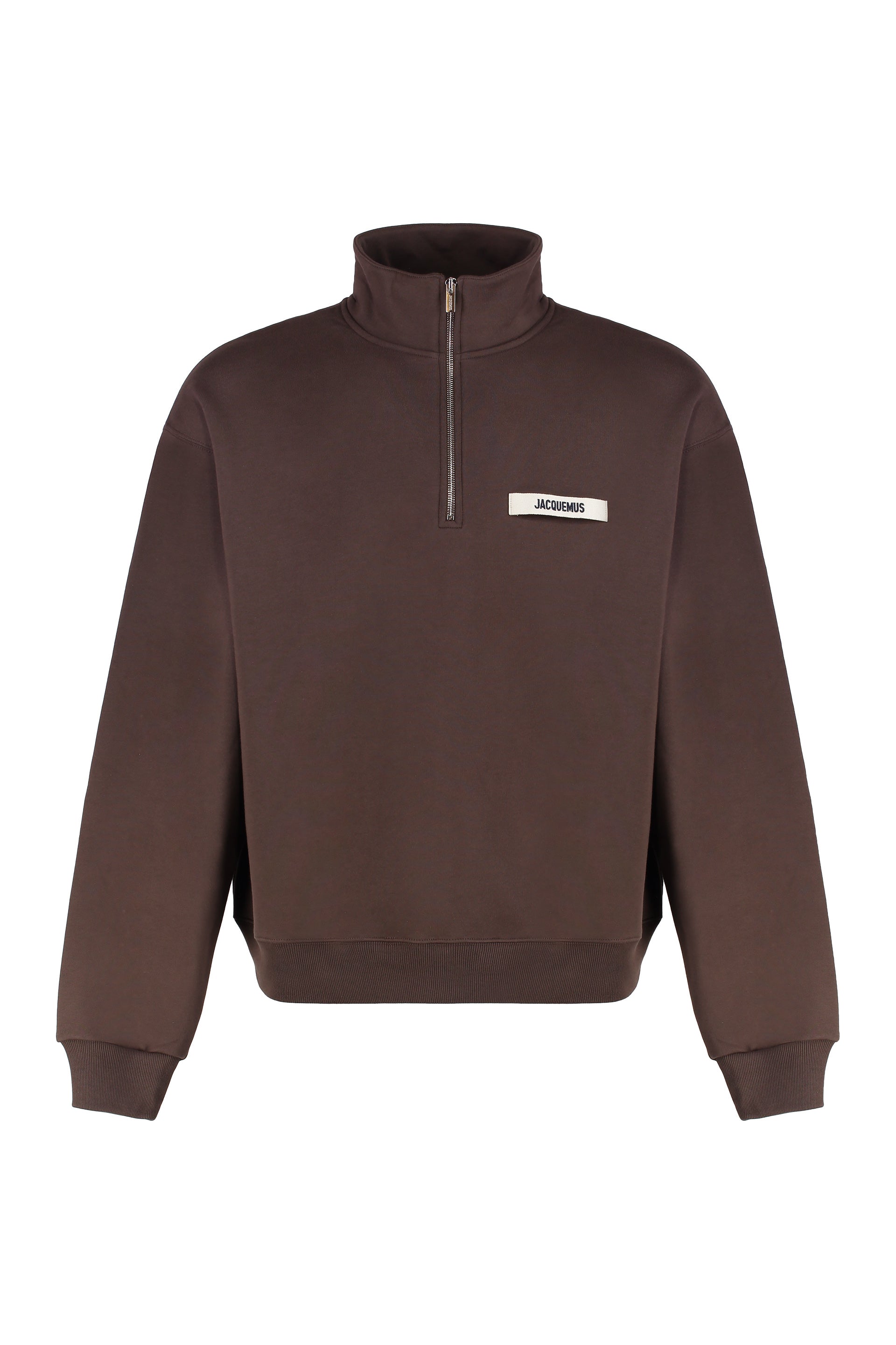 Gros Grain Logo detail cotton sweatshirt