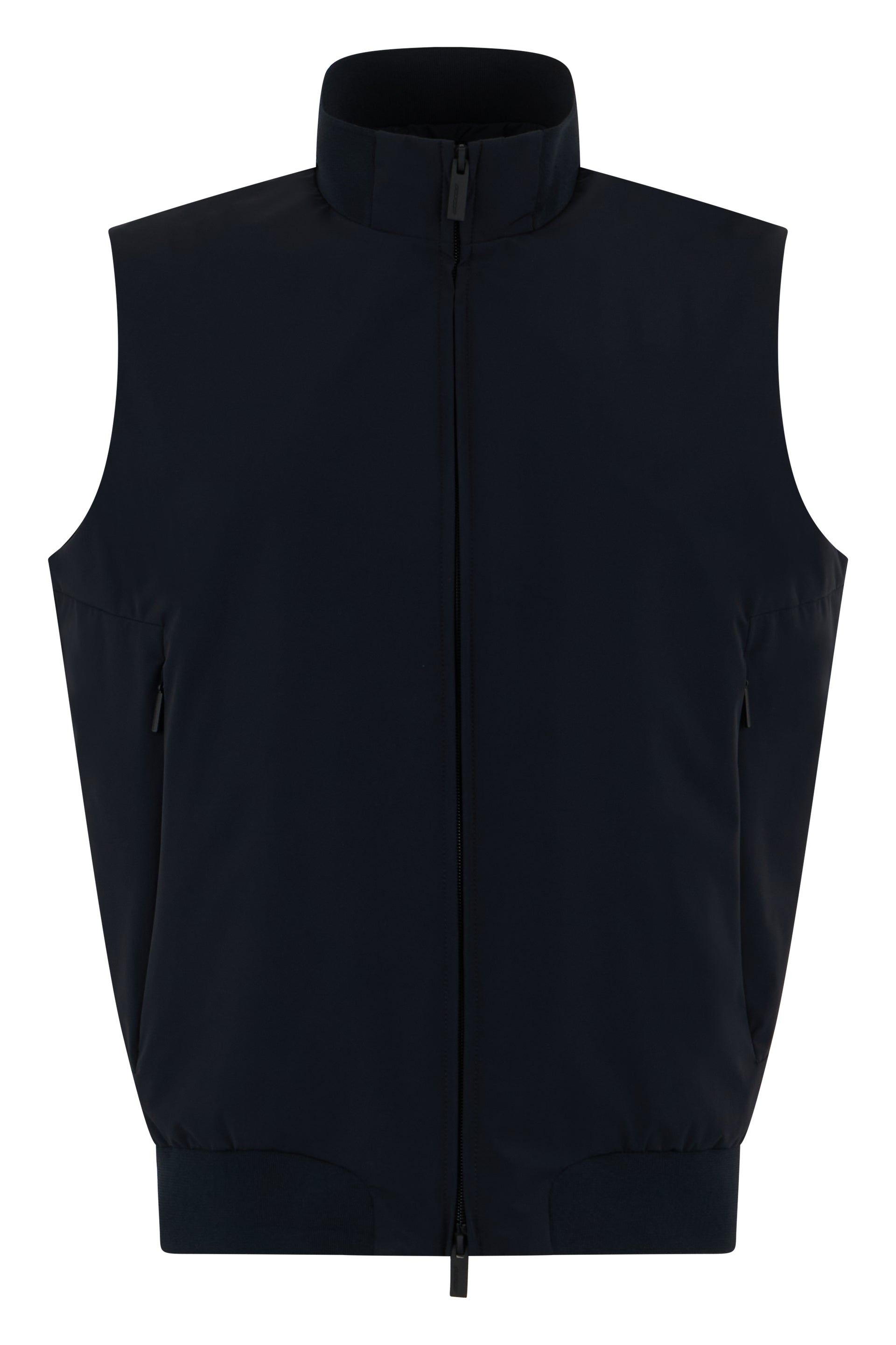 Sleeveless vest with zipper