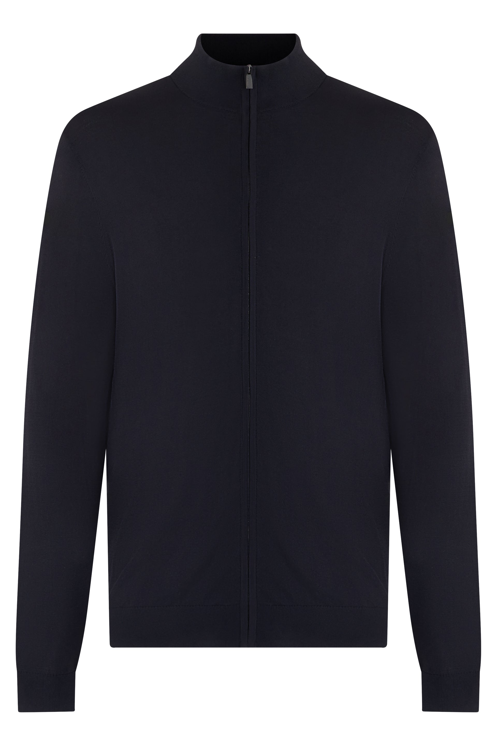 Zip hoodie with collar