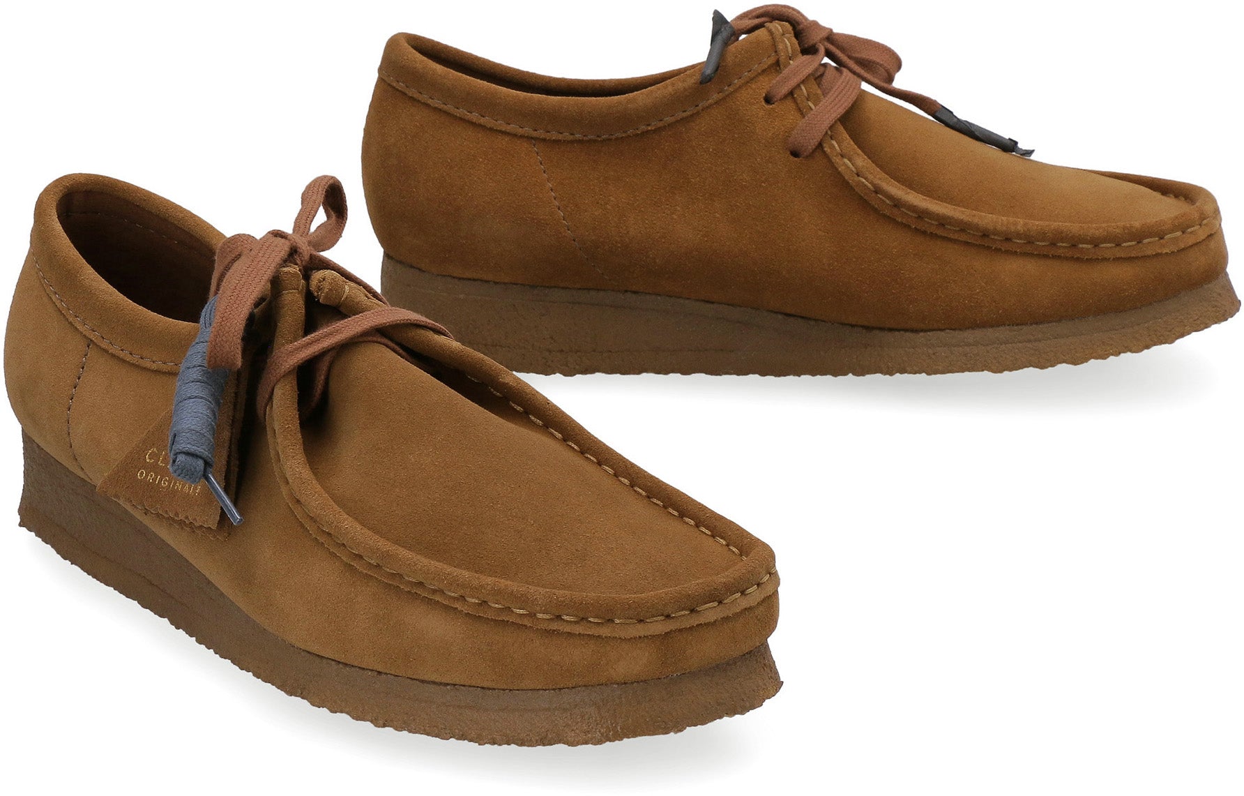 Wallabee suede lace-up shoes