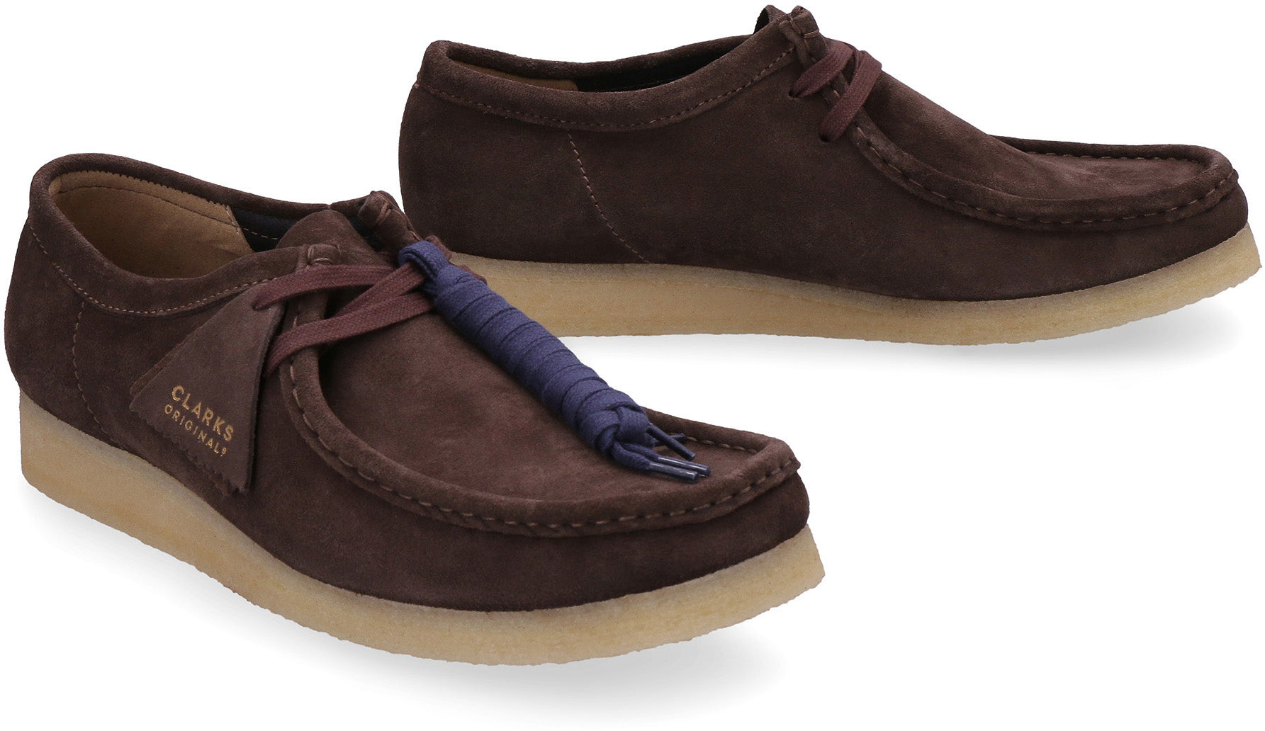 Wallabee suede lace-up shoes