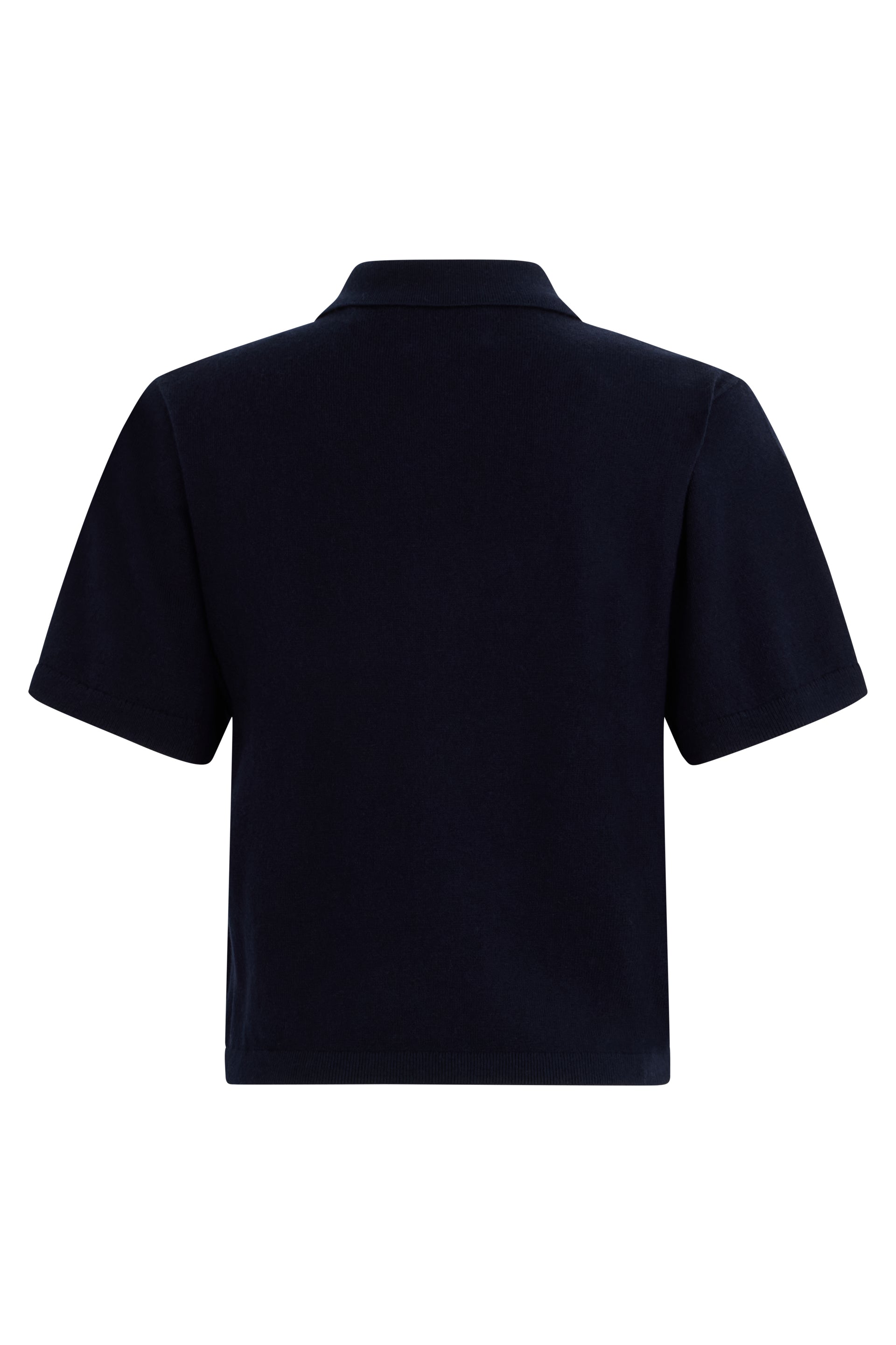 Cotton and wool polo with logo