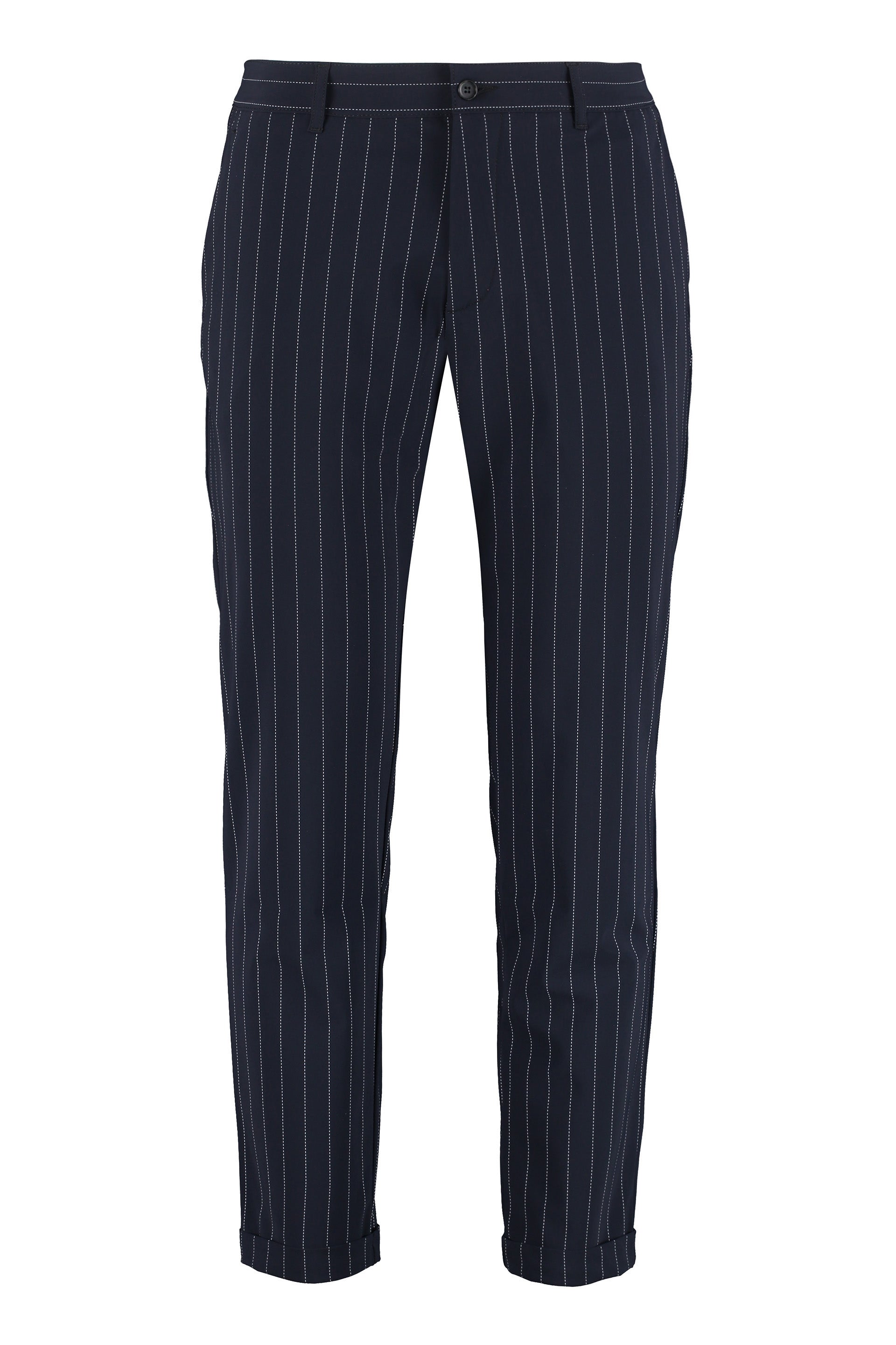 THE (Pants) - Pinstripe-motif trousers