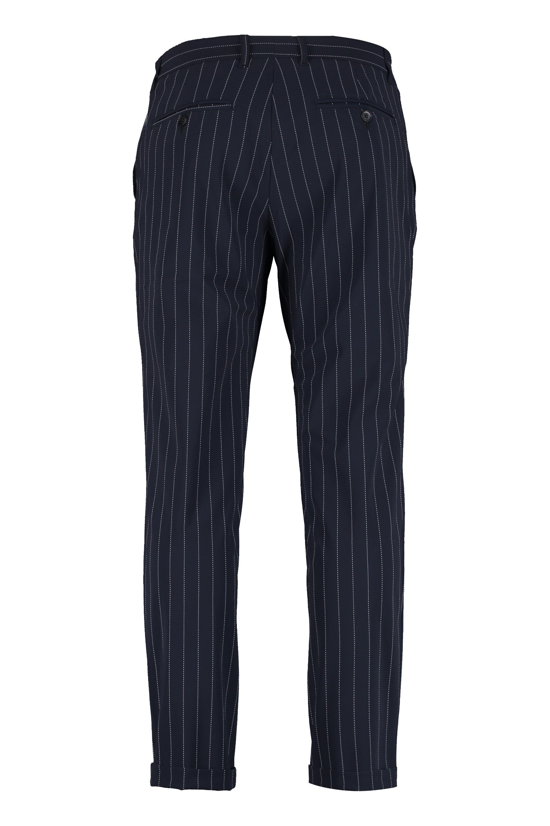 THE (Pants) - Pinstripe-motif trousers