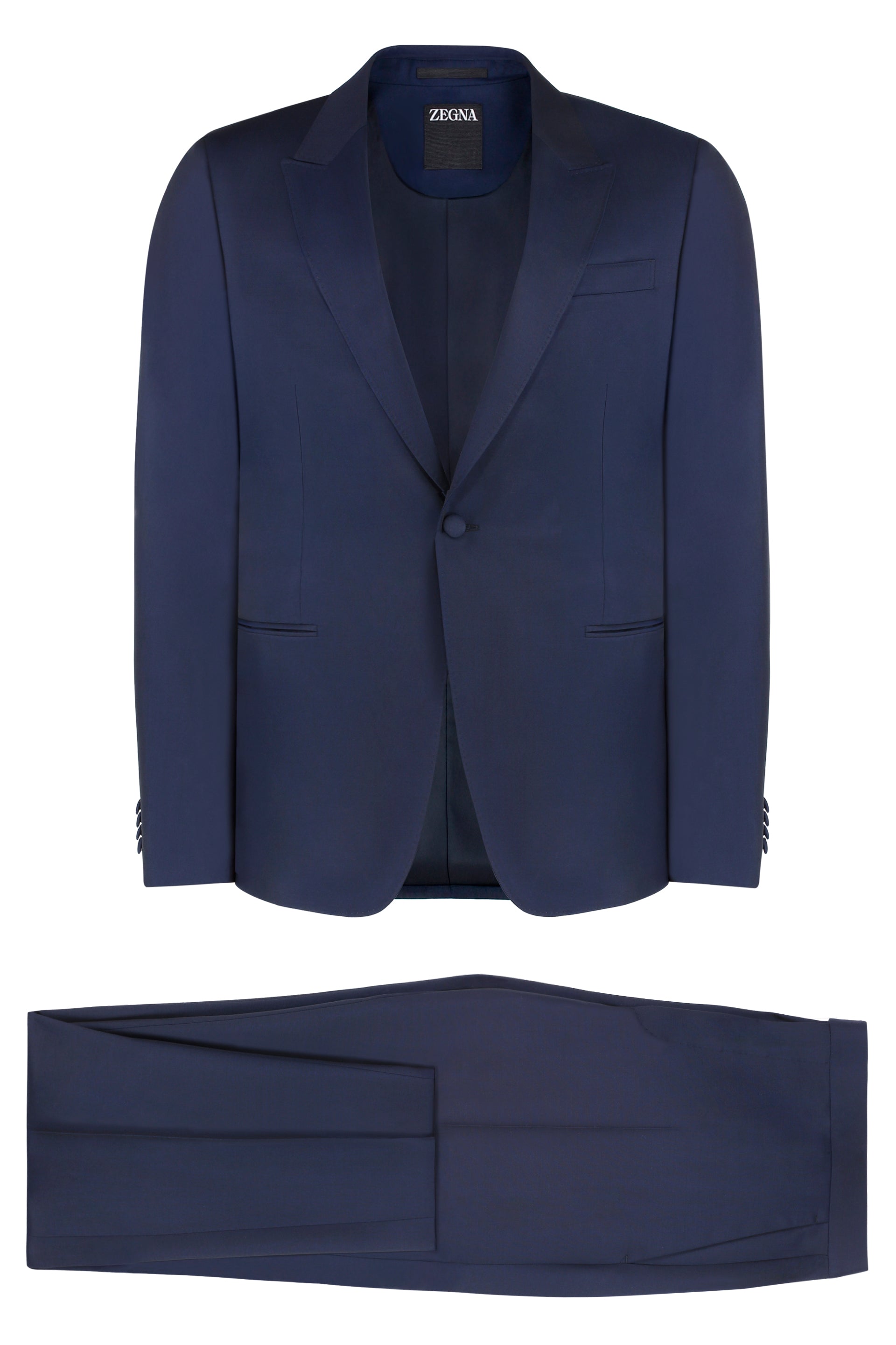 Wool blend two-piece suit
