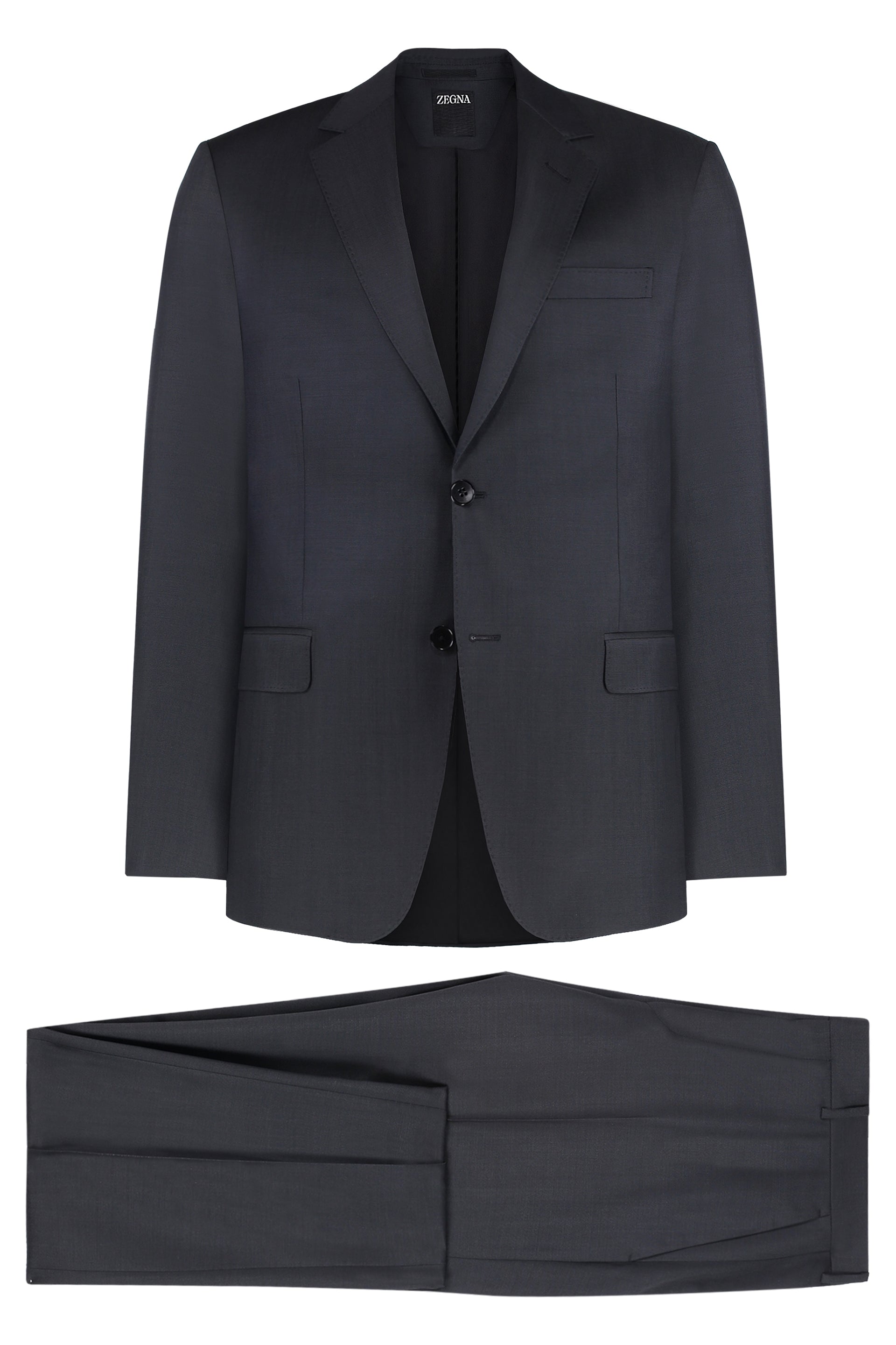 Wool blend two-piece suit