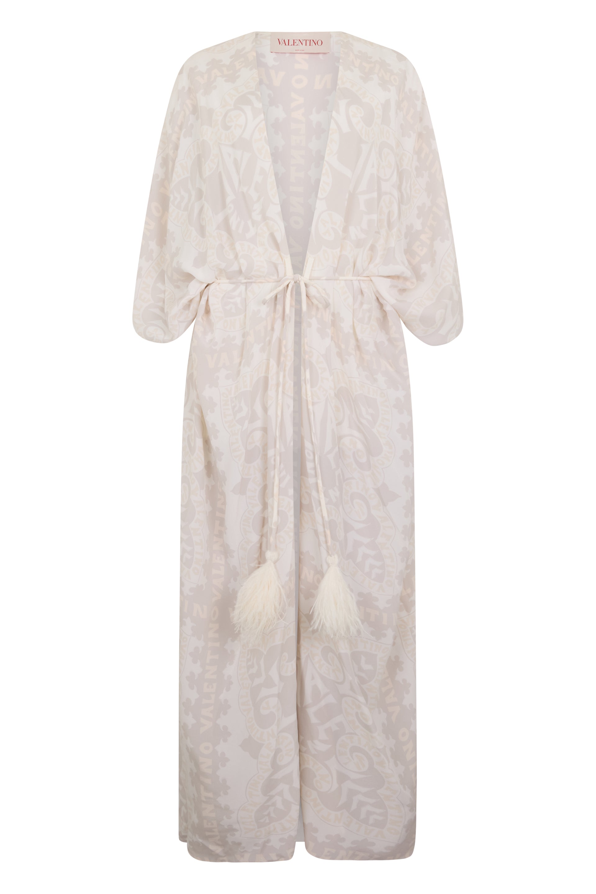 .Long light and soft cardigan with belt