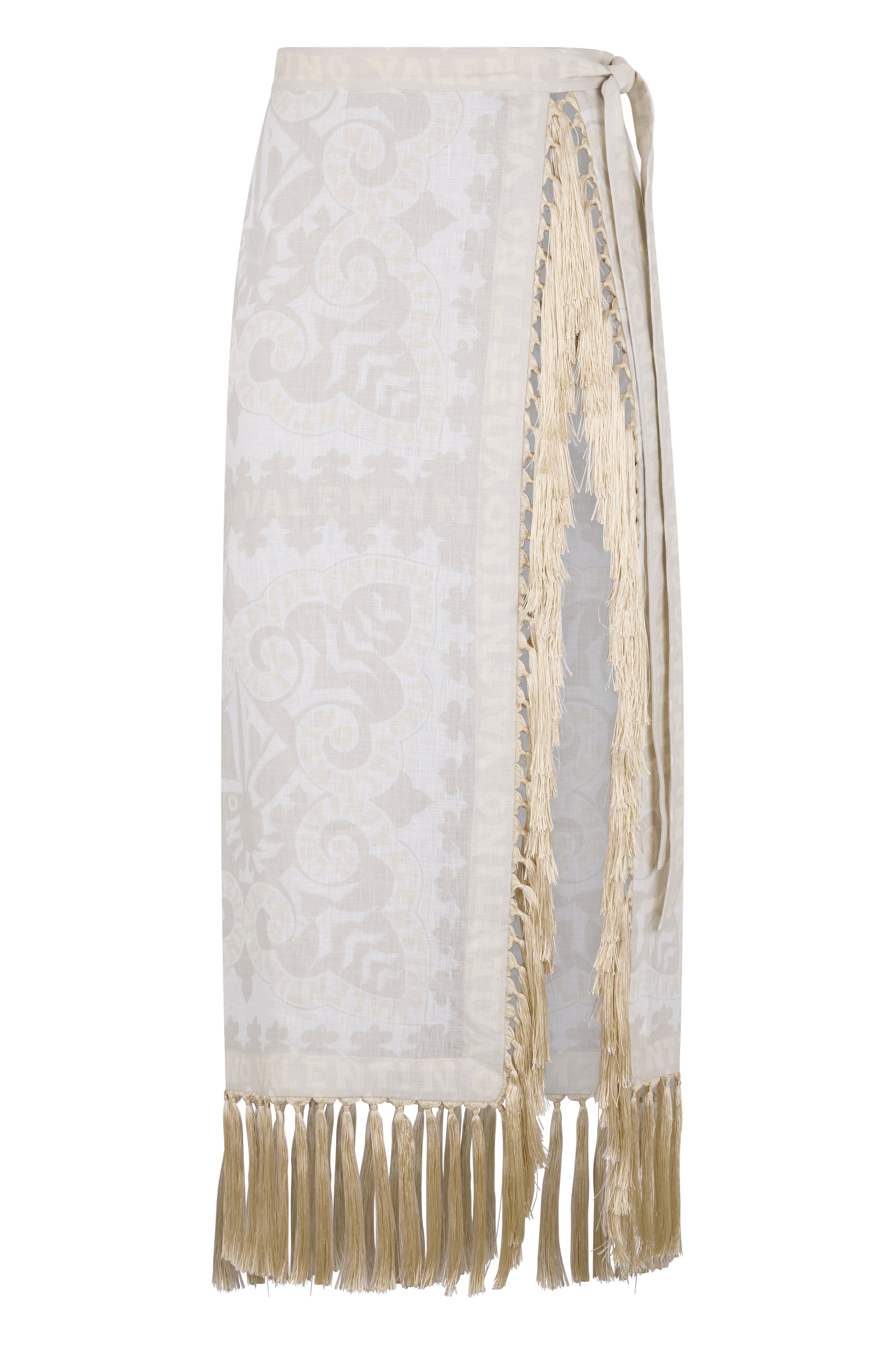 Elegant skirt with fringes