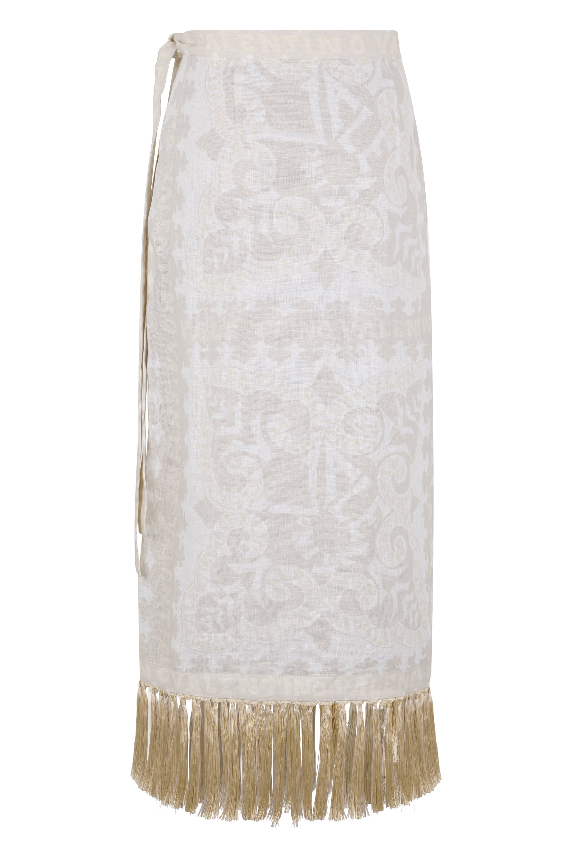 Elegant skirt with fringes