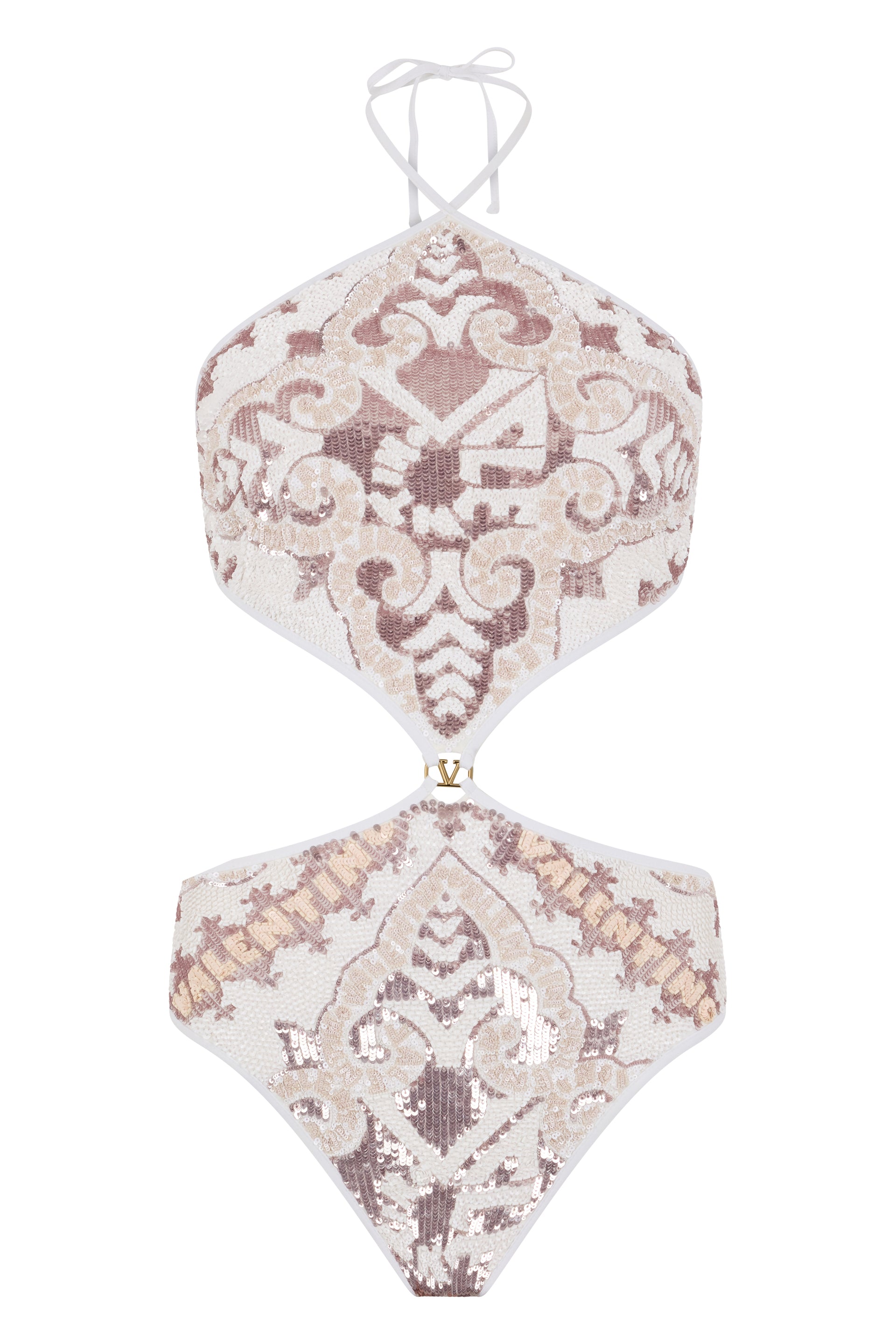 Elegant body with details in sequins.