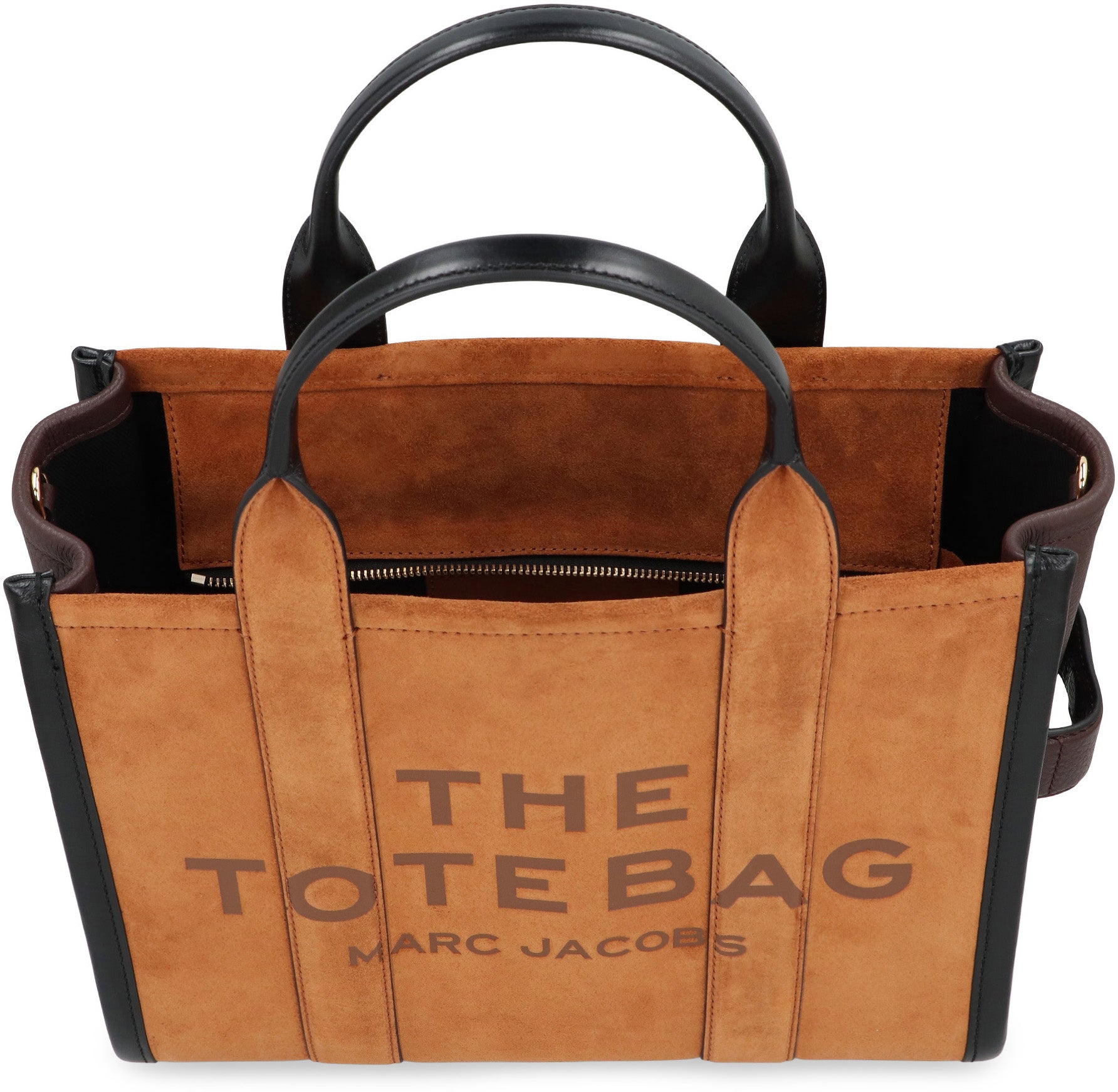 La borsa tote media in suede