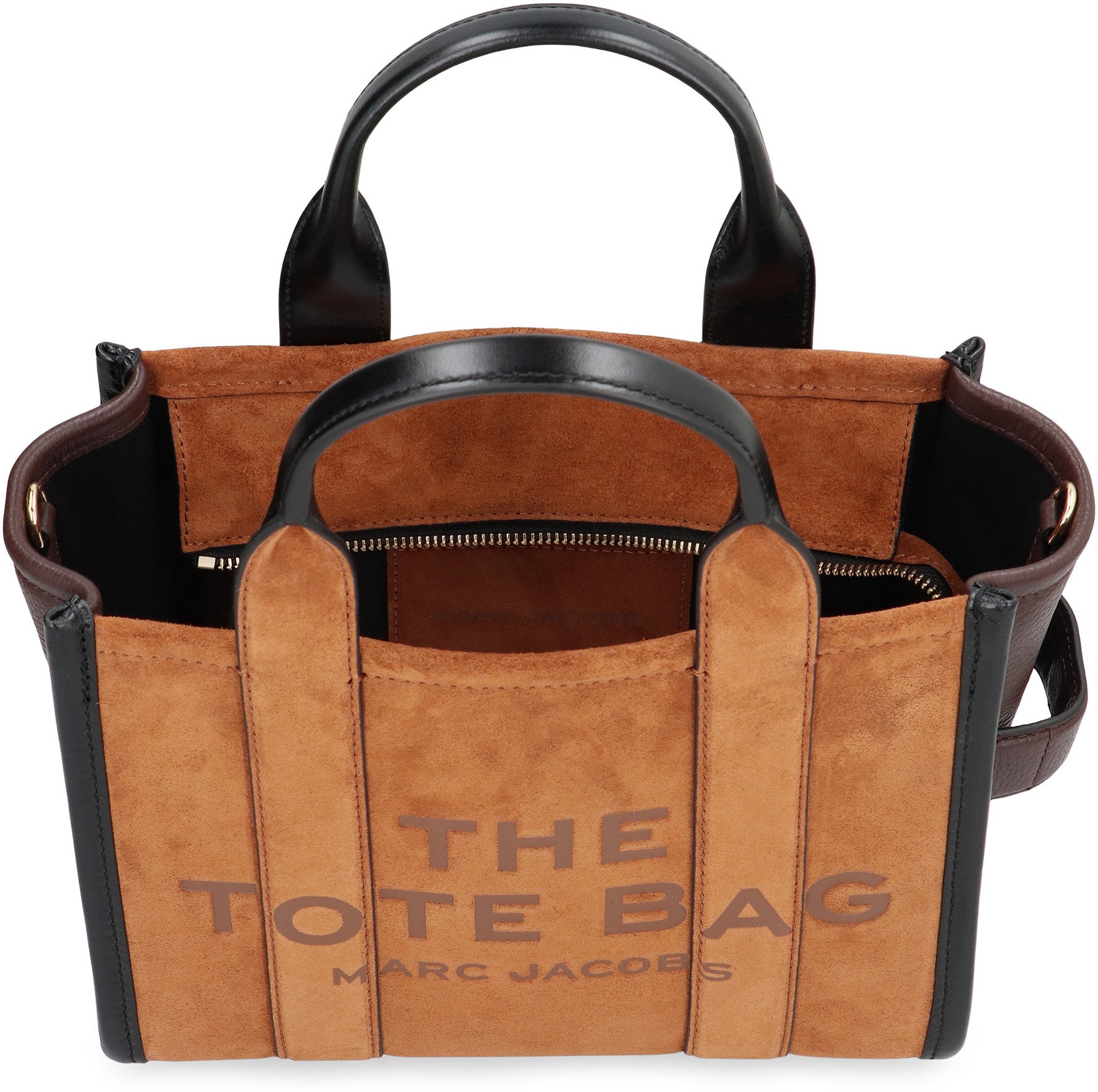 La traduzione di "The Suede Small Tote Bag" dall'italiano all'inglese è "The Suede Small Tote Bag".