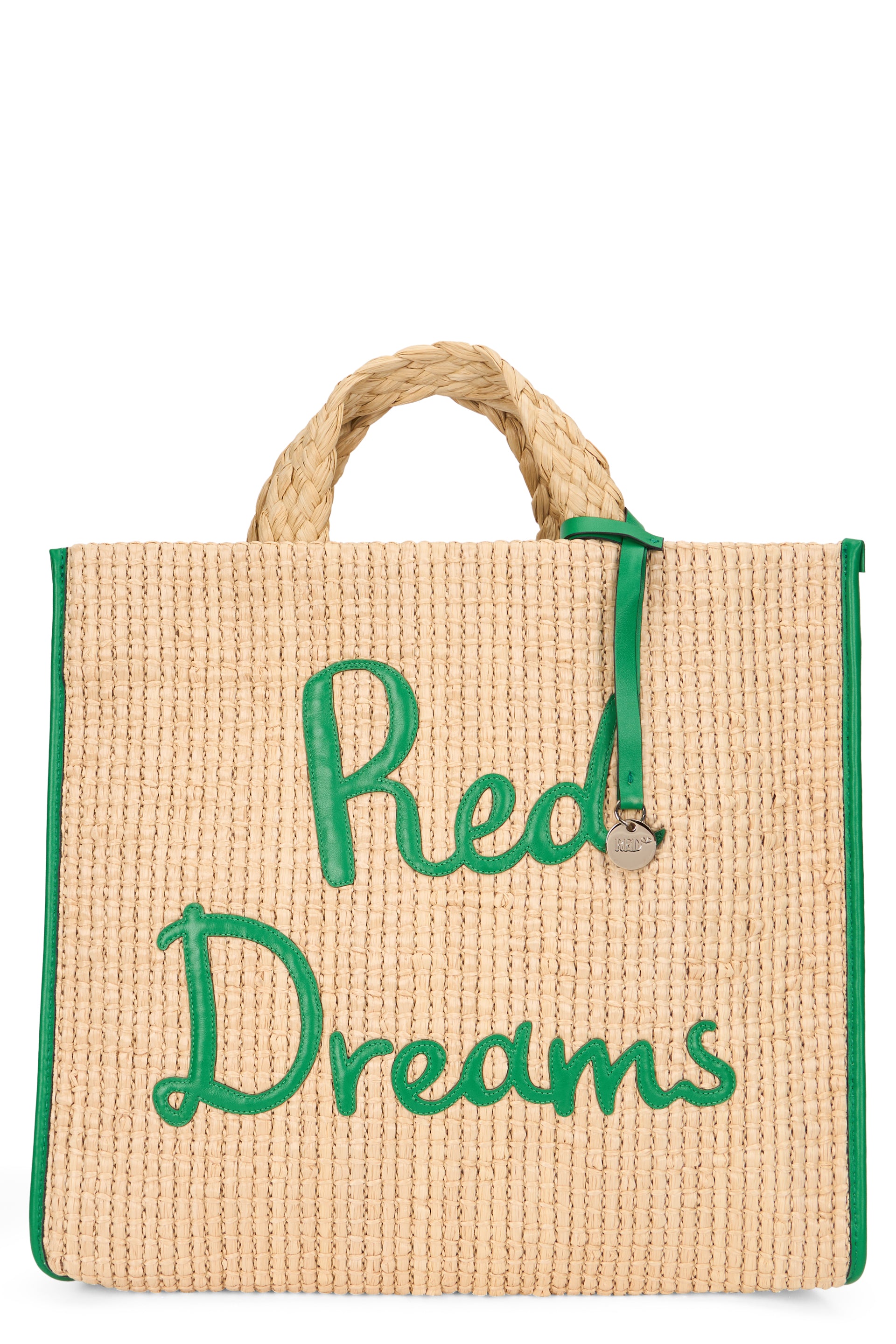 Elegant tote bag in natural materials.