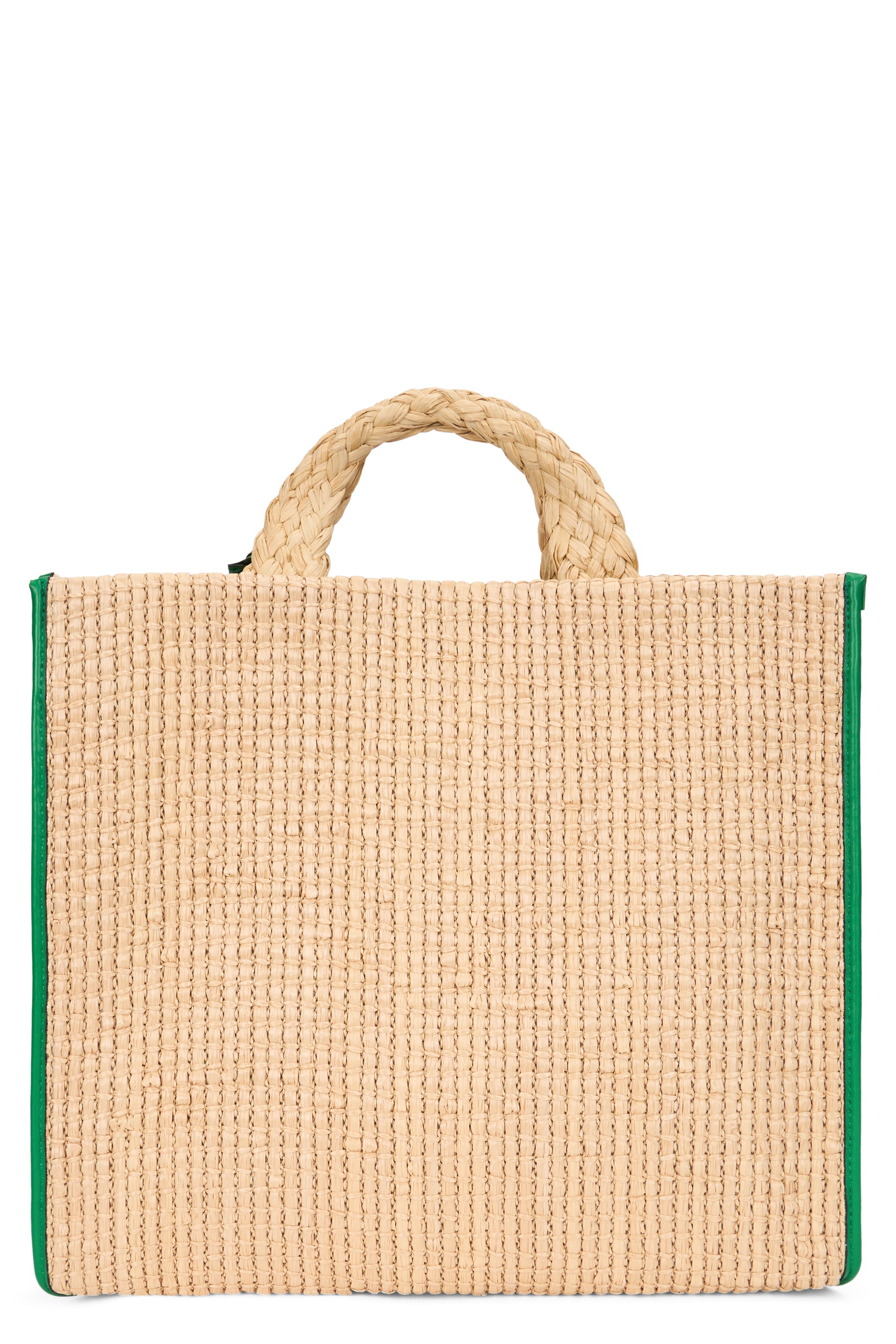 Elegant tote bag in natural materials.