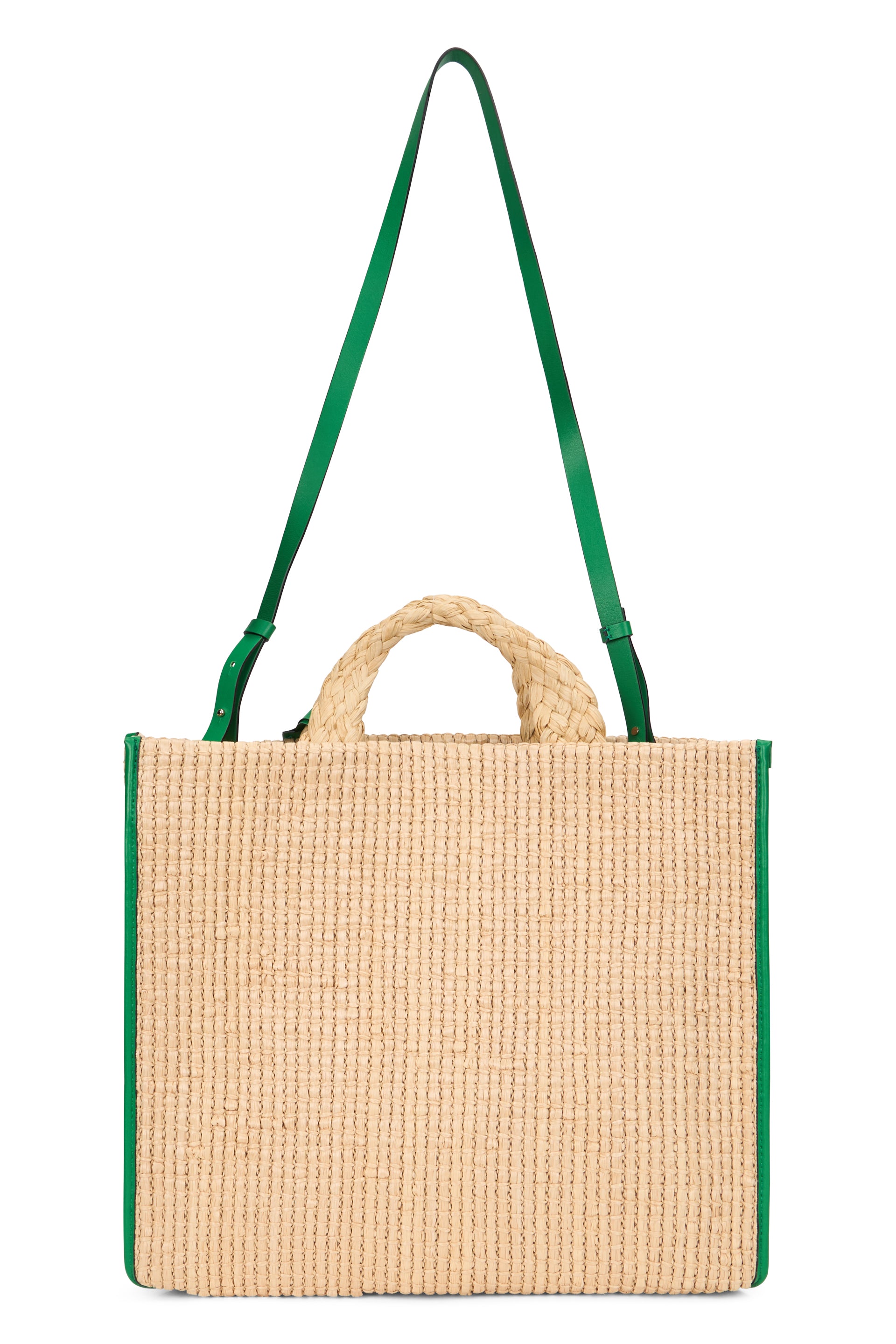 Elegant tote bag in natural materials.