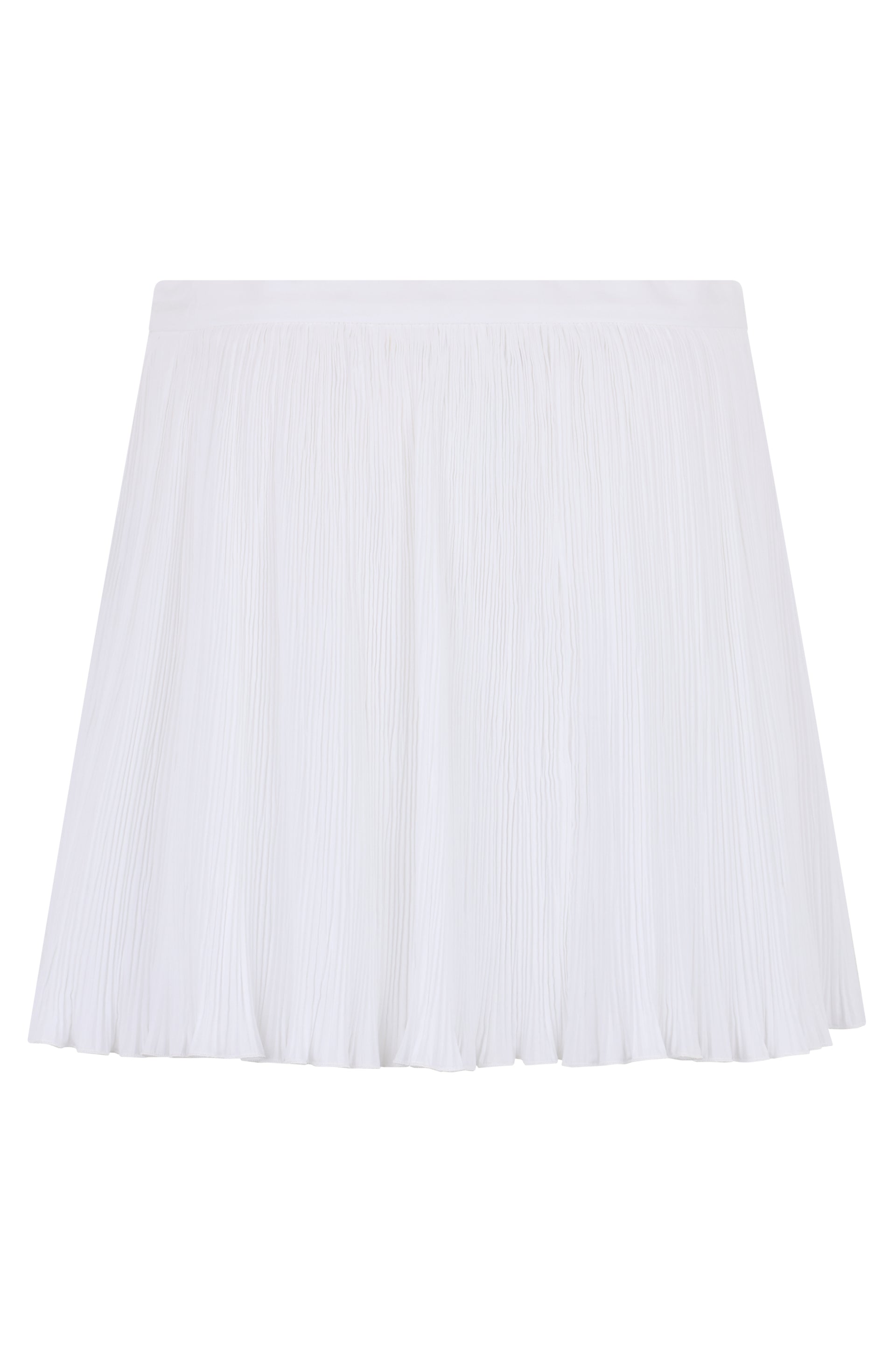 Short white versatile skirt for any occasion