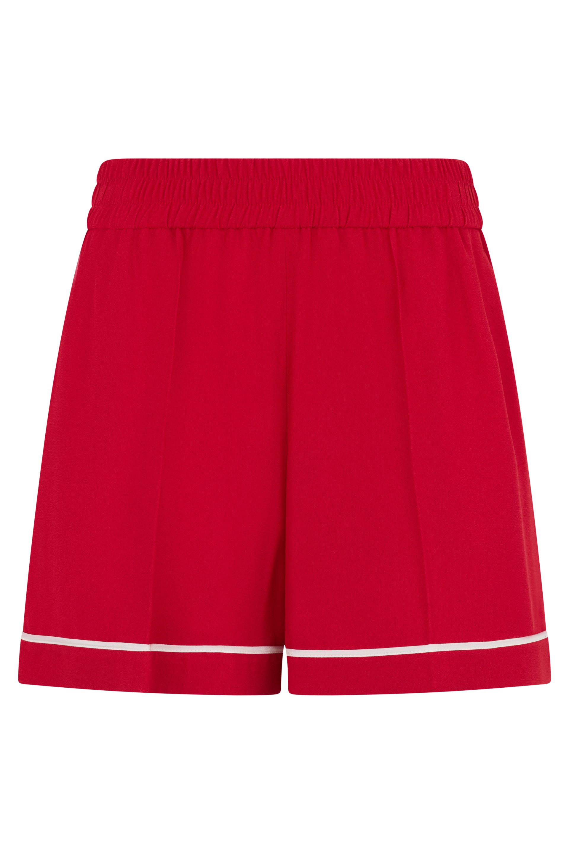Light and elegant red summer shorts