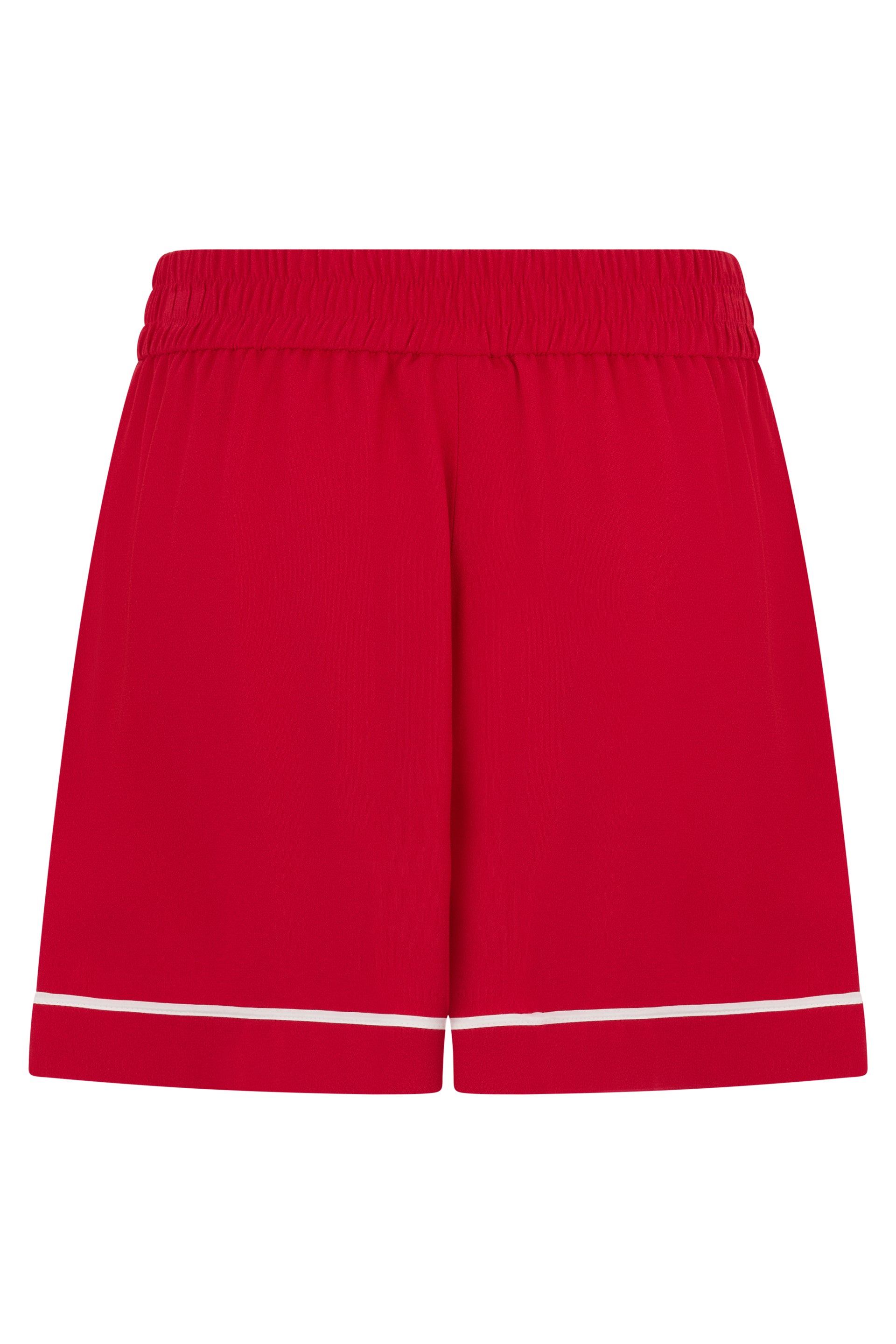 Light and elegant red summer shorts