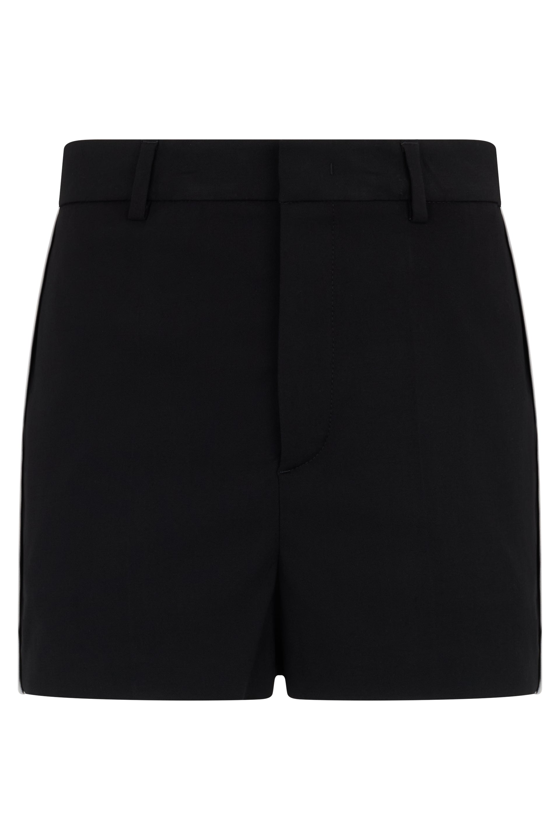 Elegant black shorts with high waist.