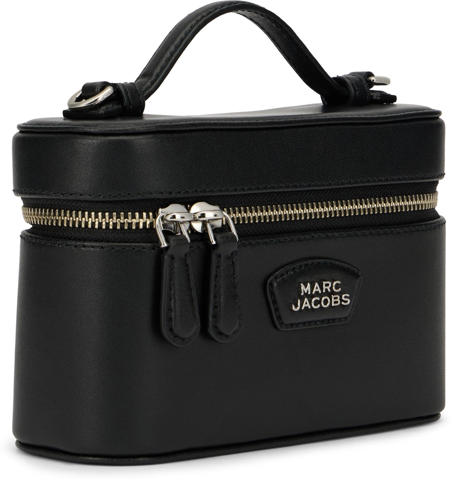 The Everyday Vanity Bag in black leather