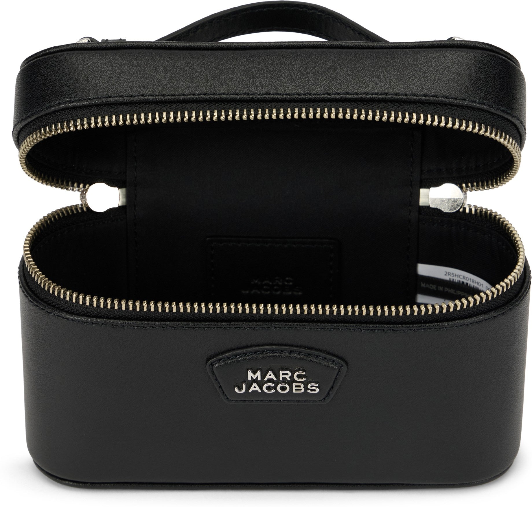 The Everyday Vanity Bag in black leather