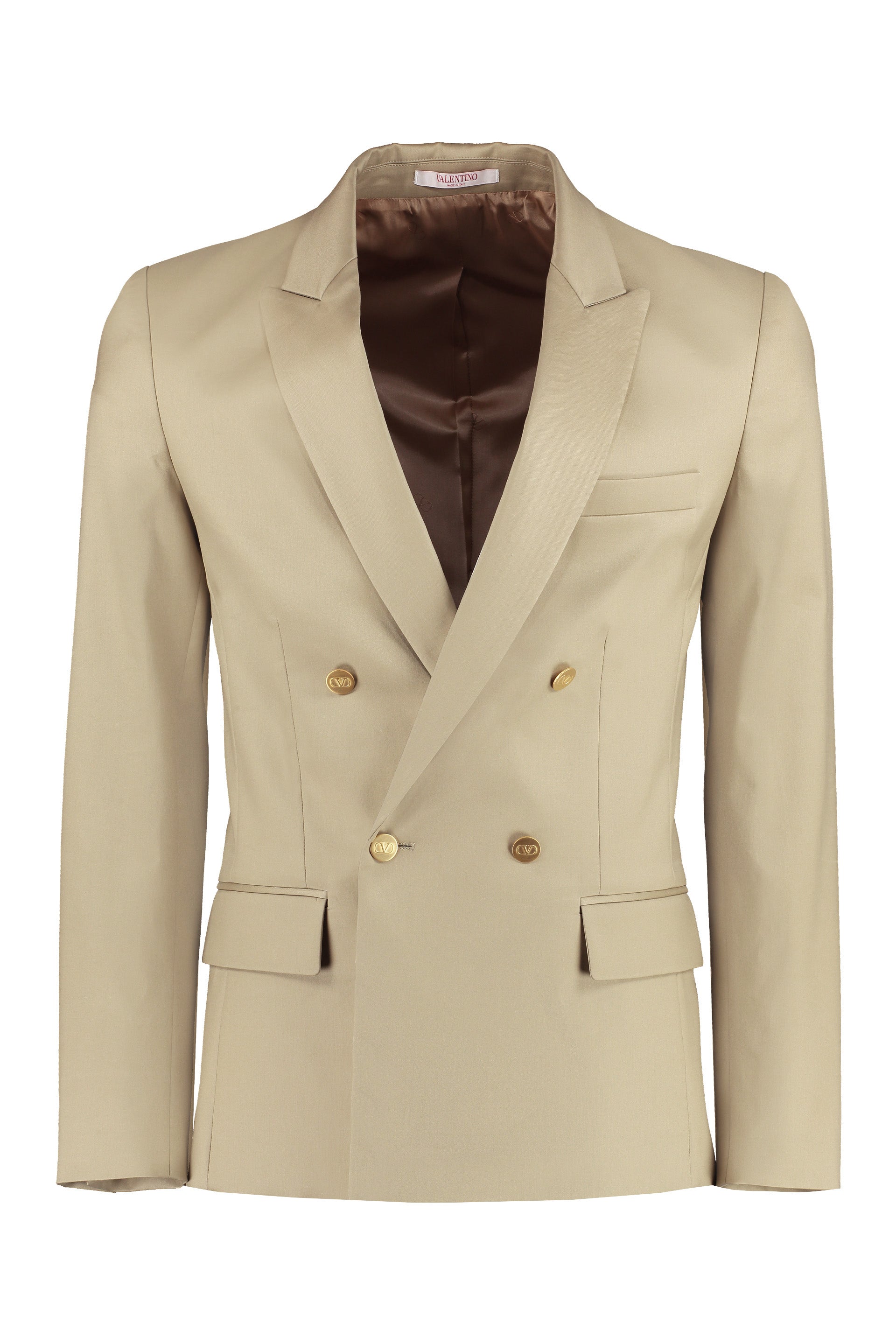 Cotton double-breasted blazer