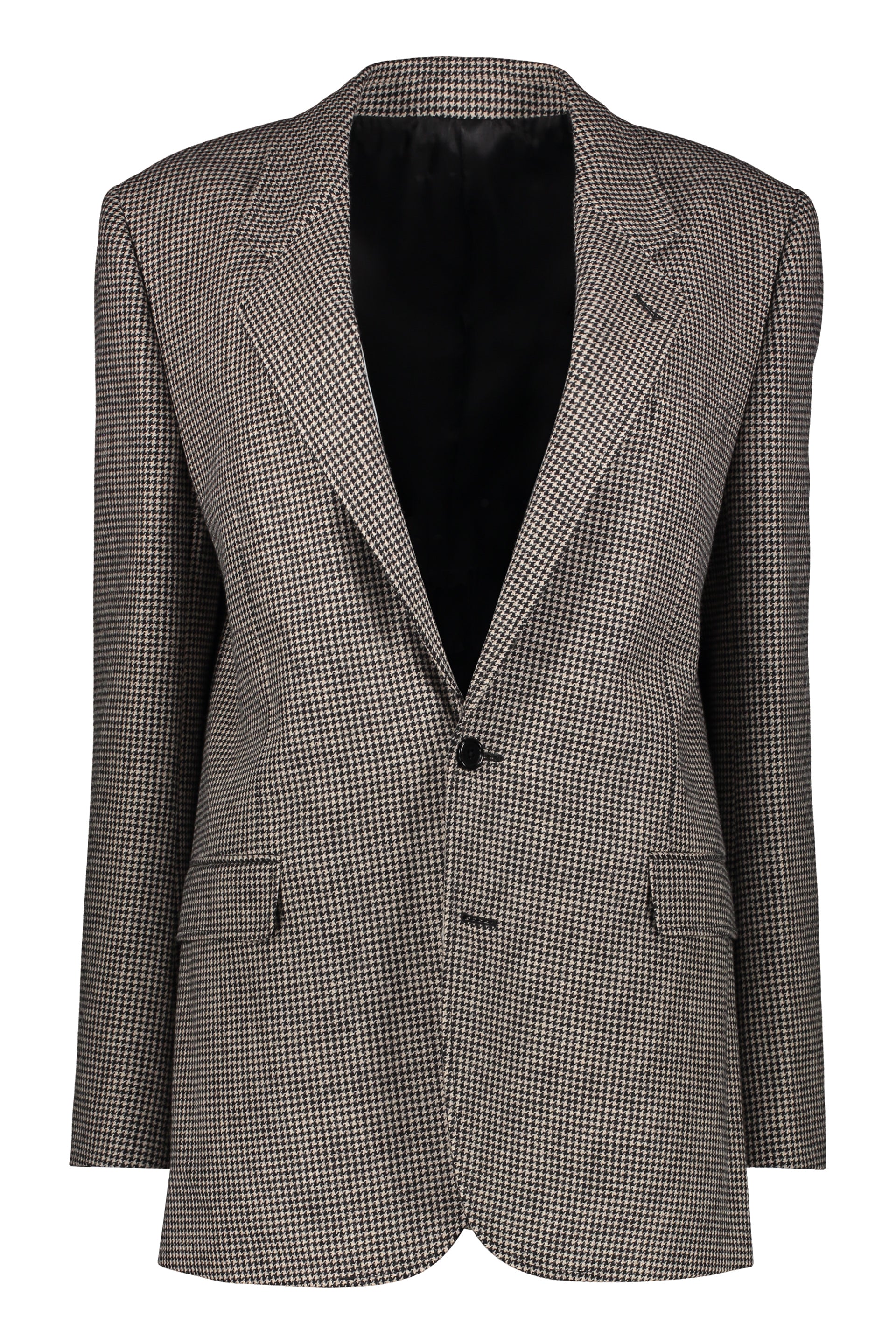 Wool single-breasted blazer