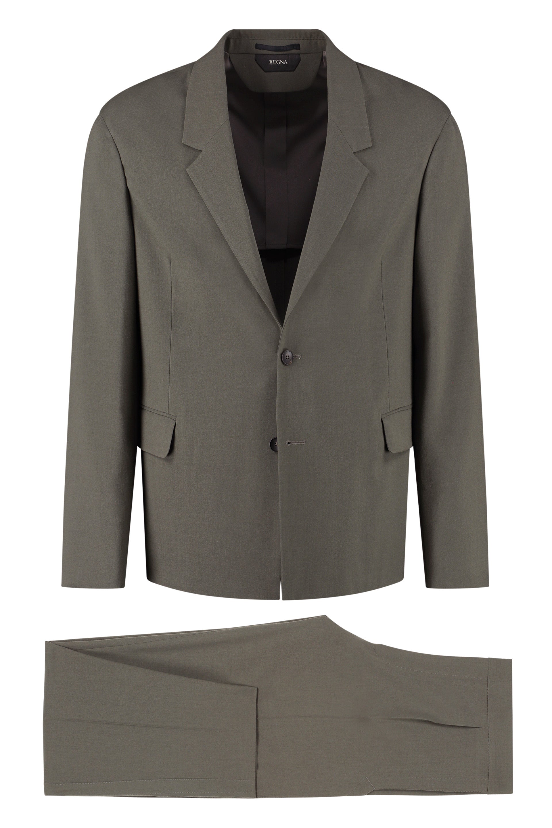 Wool blend two-piece suit