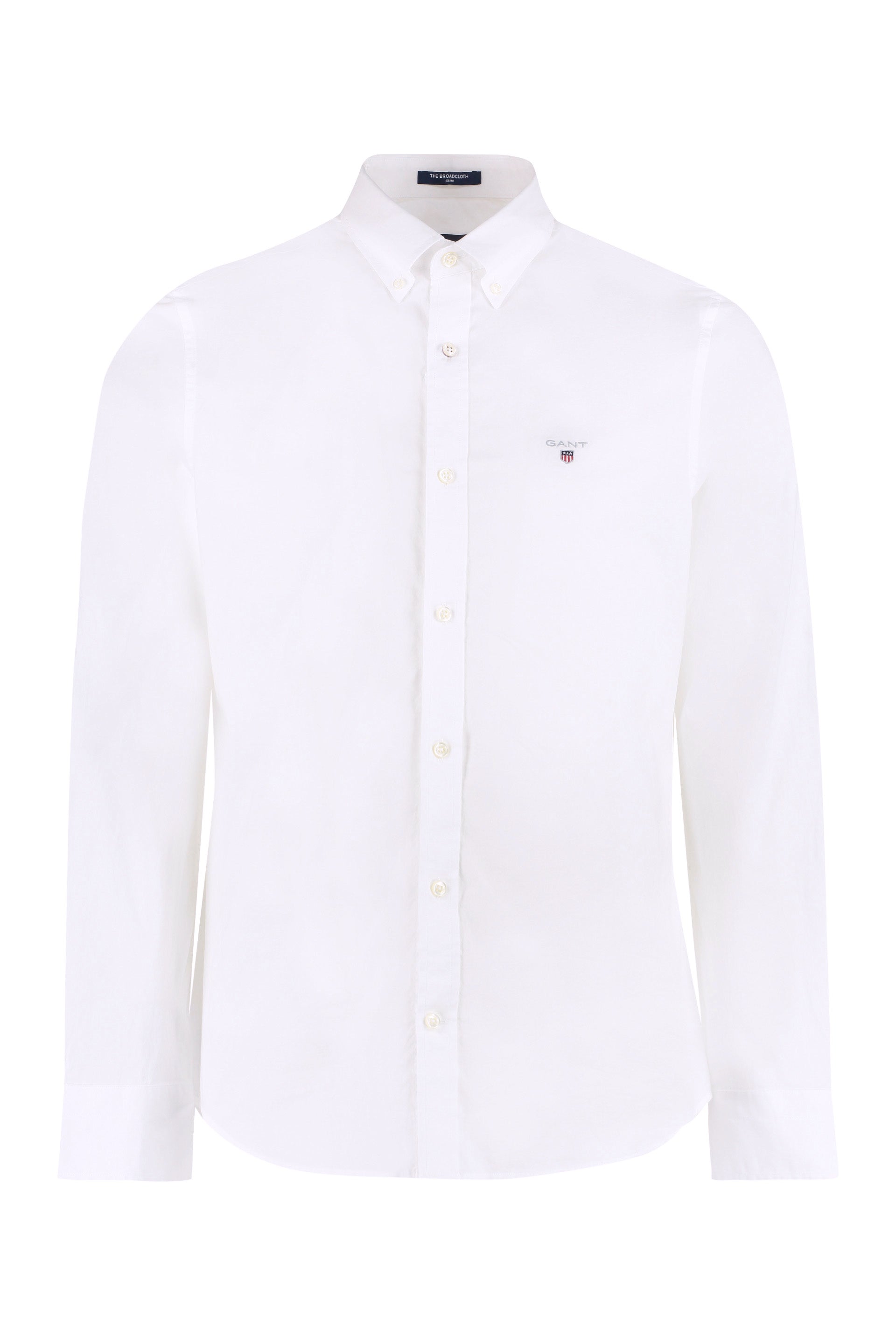 Button-down collar cotton shirt