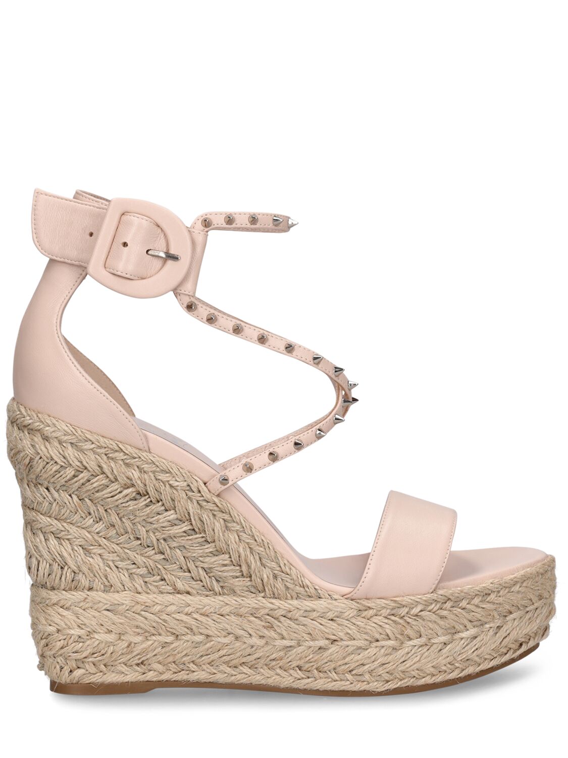 Elegant wedge sandal in beige