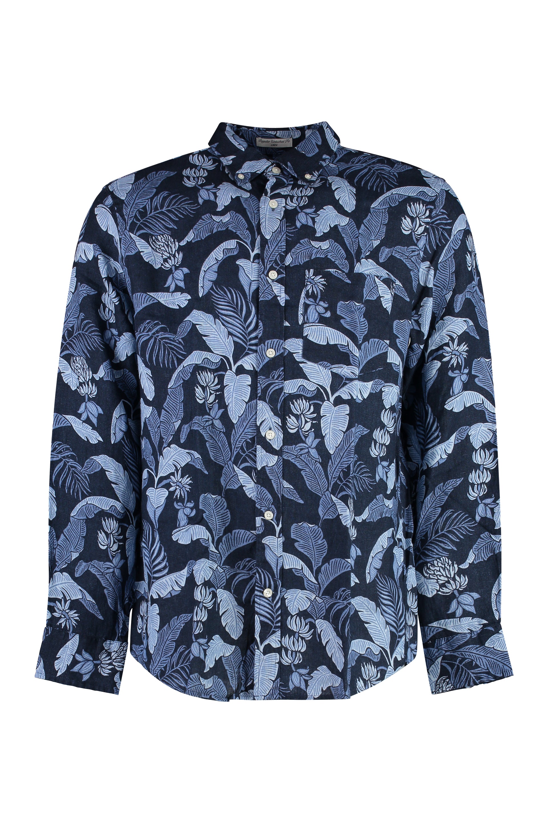 Printed linen shirt